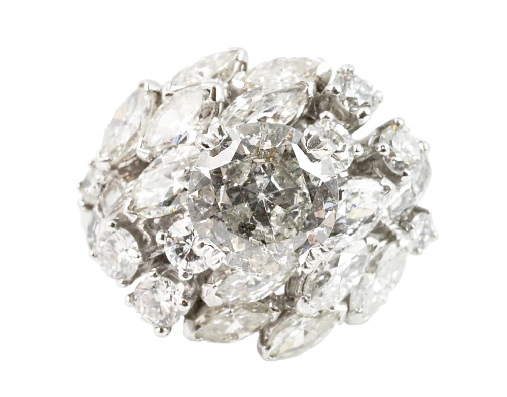 LADIES 4 5 CTS DIAMOND CLUSTER 3381b0