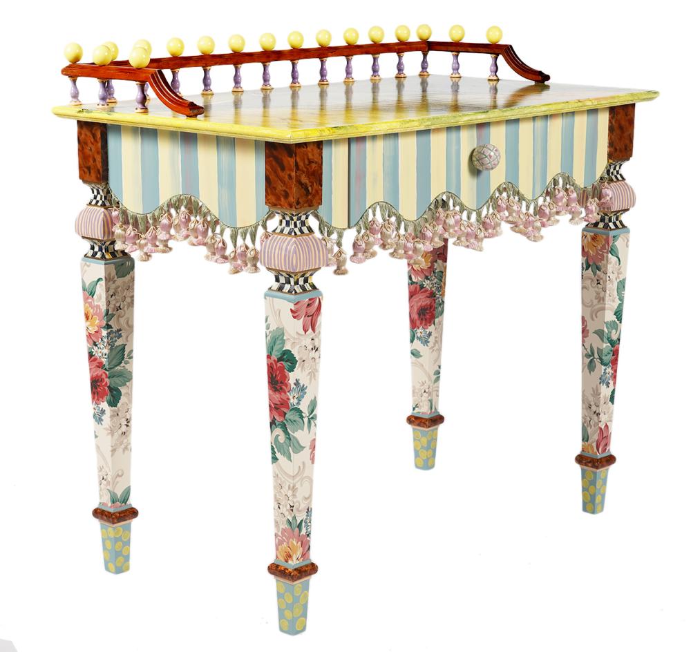 MACKENZIE CHILDS PAINTED VANITY 338206