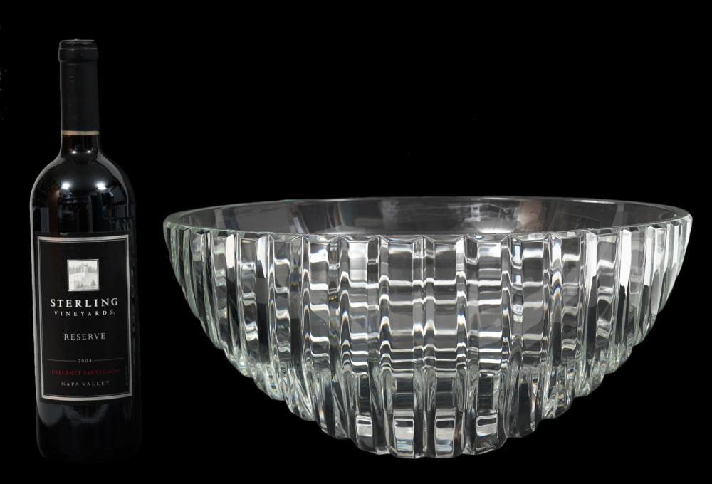 LARGE BACCARAT CRYSTAL BOWL CENTERPIECELarge 338227