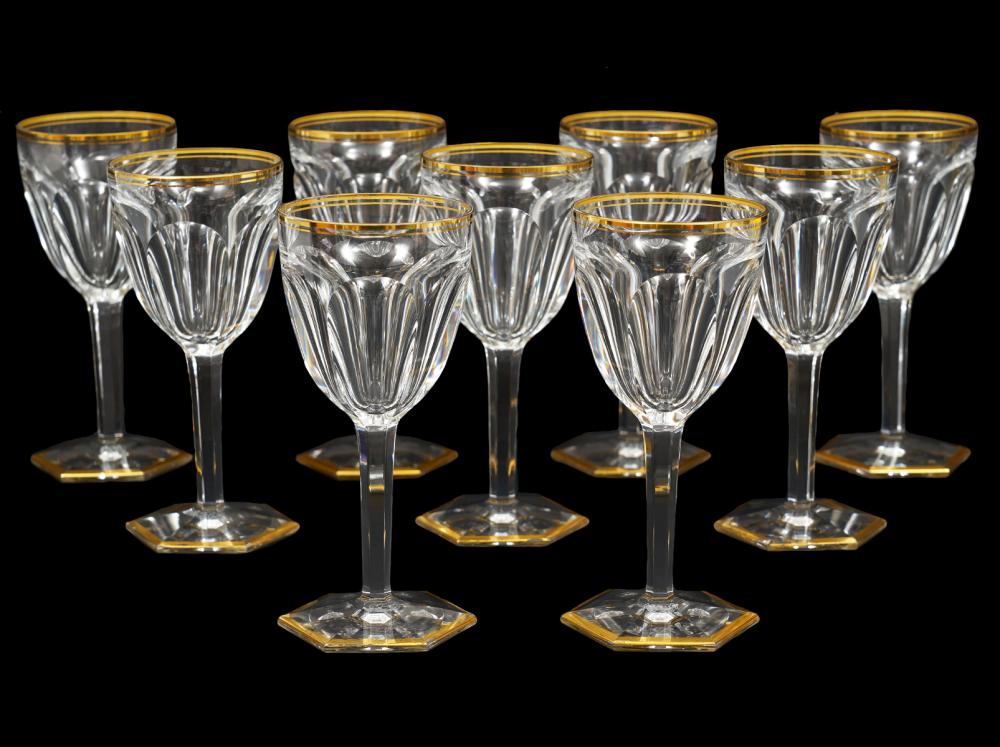 9 BACCARAT PORT GLASSES IN HARCOURT 338230