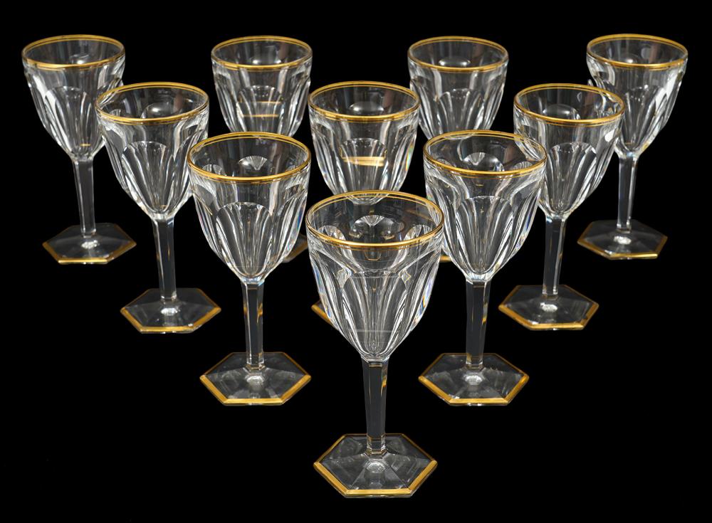 10 BACCARAT GOBLETS IN HARCOURT 338231