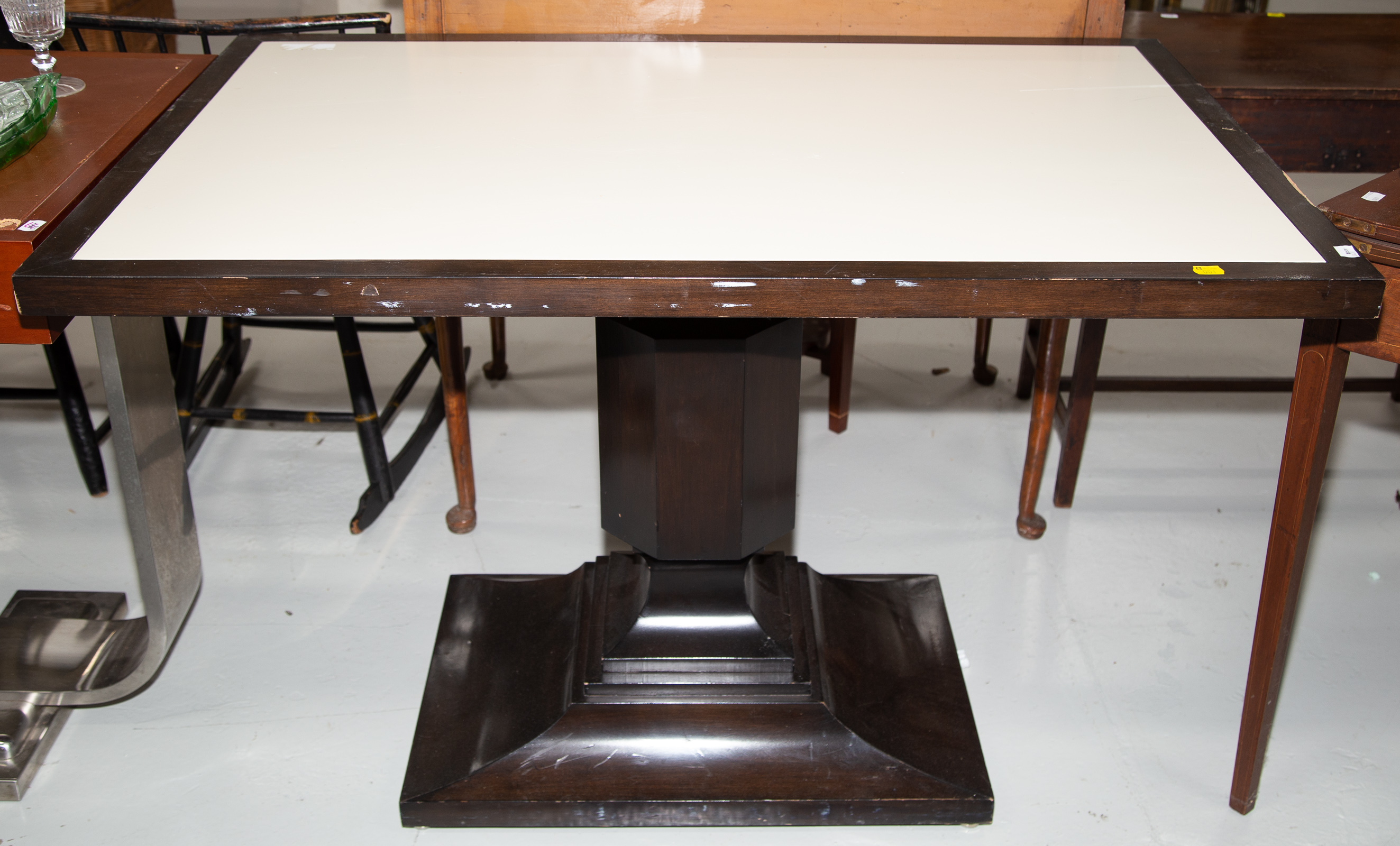 ART DECO STYLE PEDESTAL TABLE Late