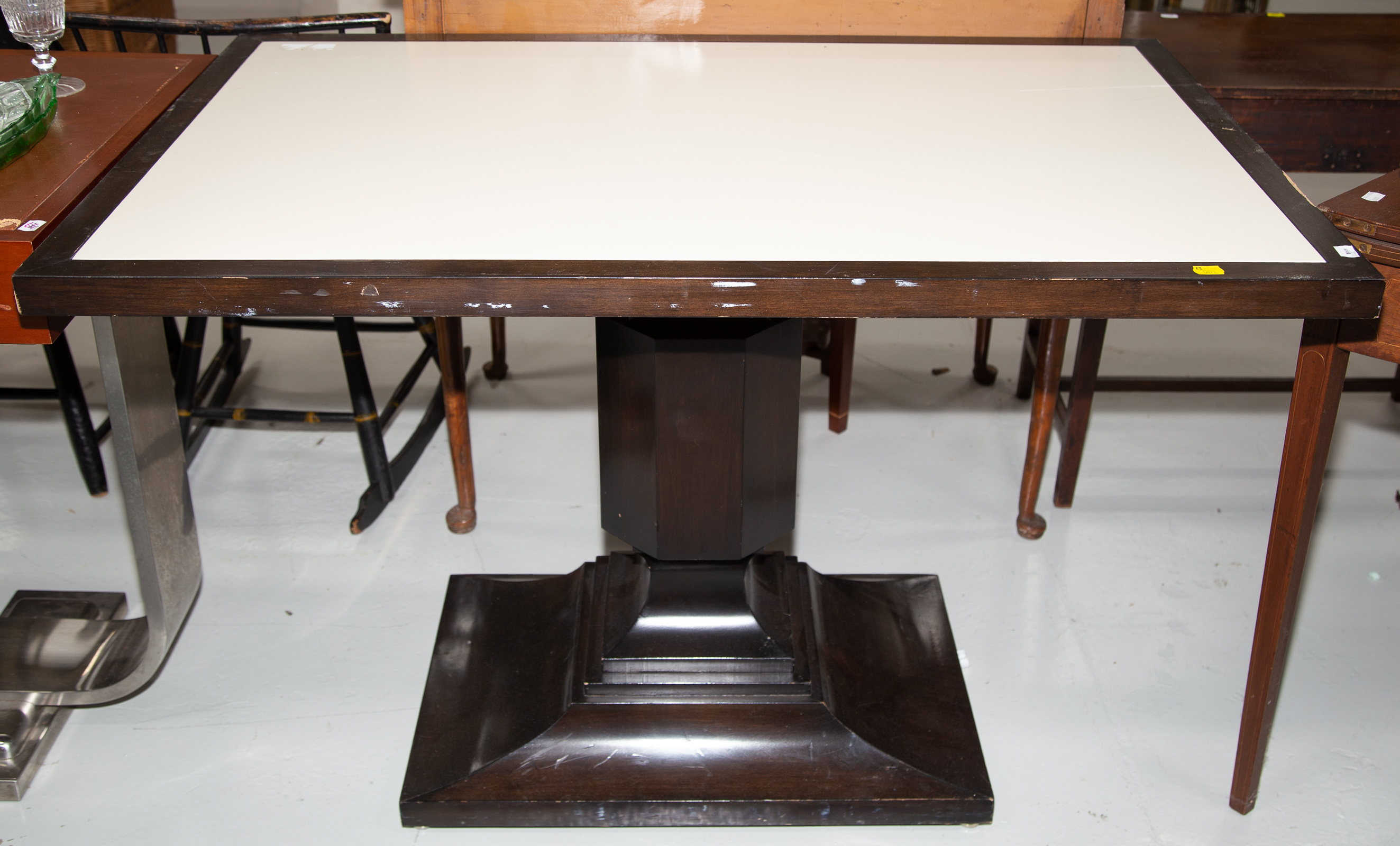 ART DECO STYLE PEDESTAL TABLE Late 33828e