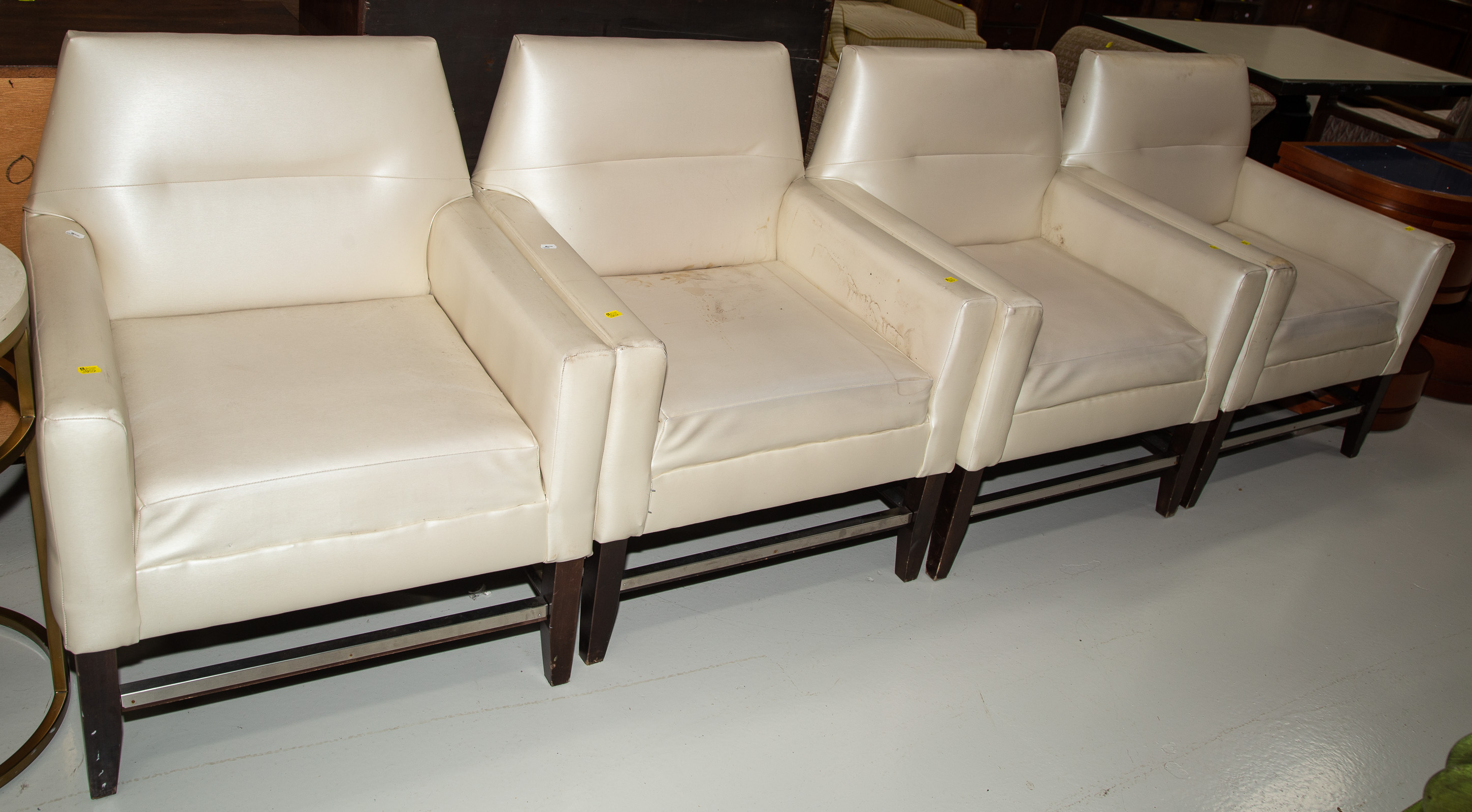 FOUR MODERN STYLE ARM CHAIRS Contemporary  3382b9