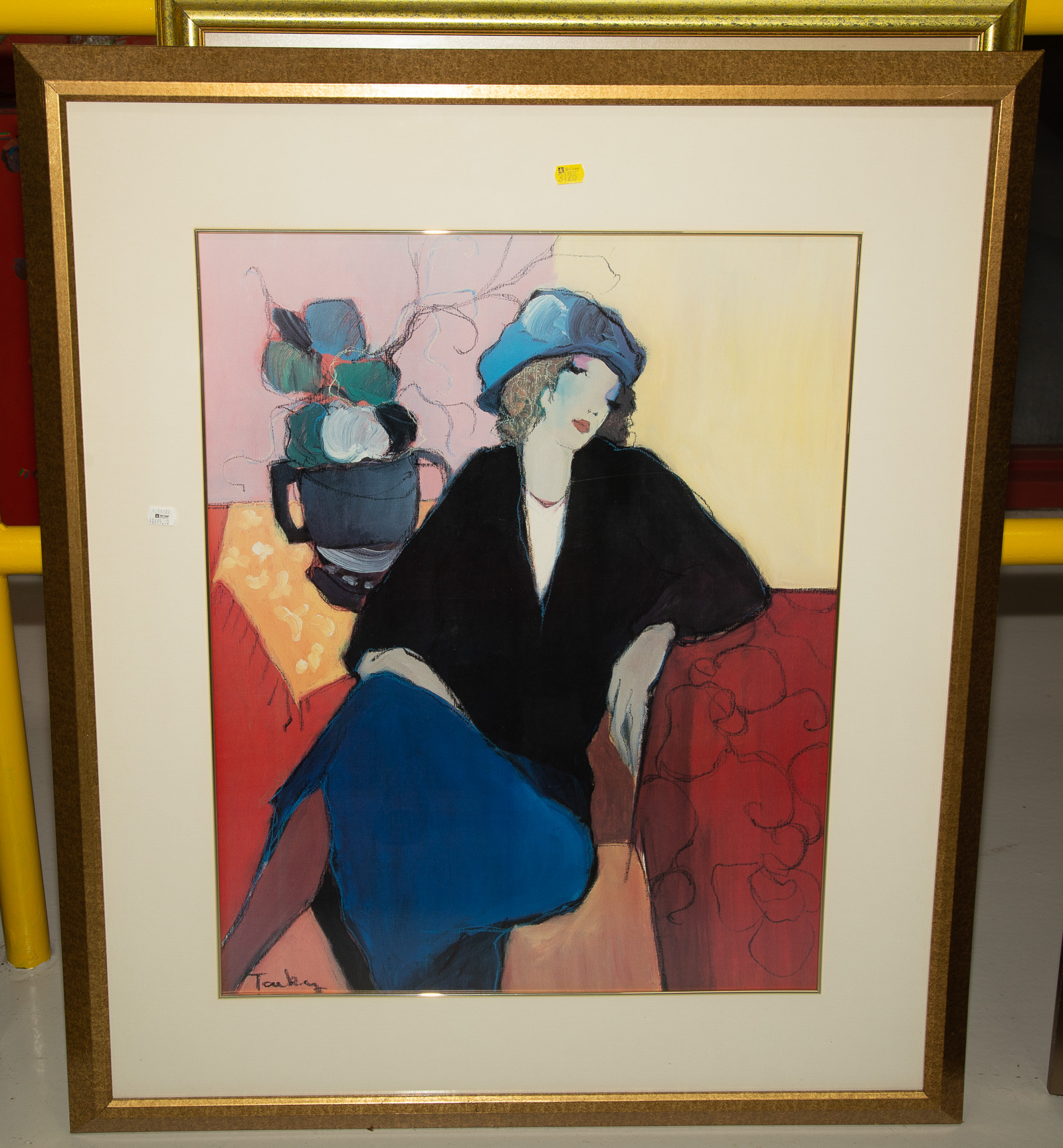 TWO FRAMED ARTWORKS Includes Itzchak