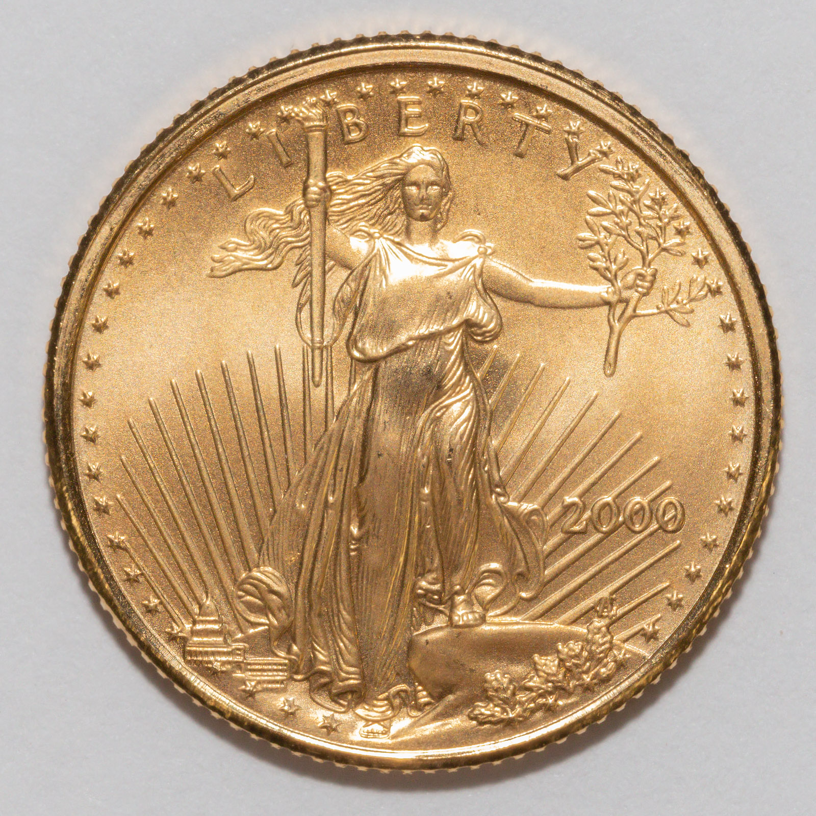 2000 $5 1/10TH OUNCE GOLD AMERICAN