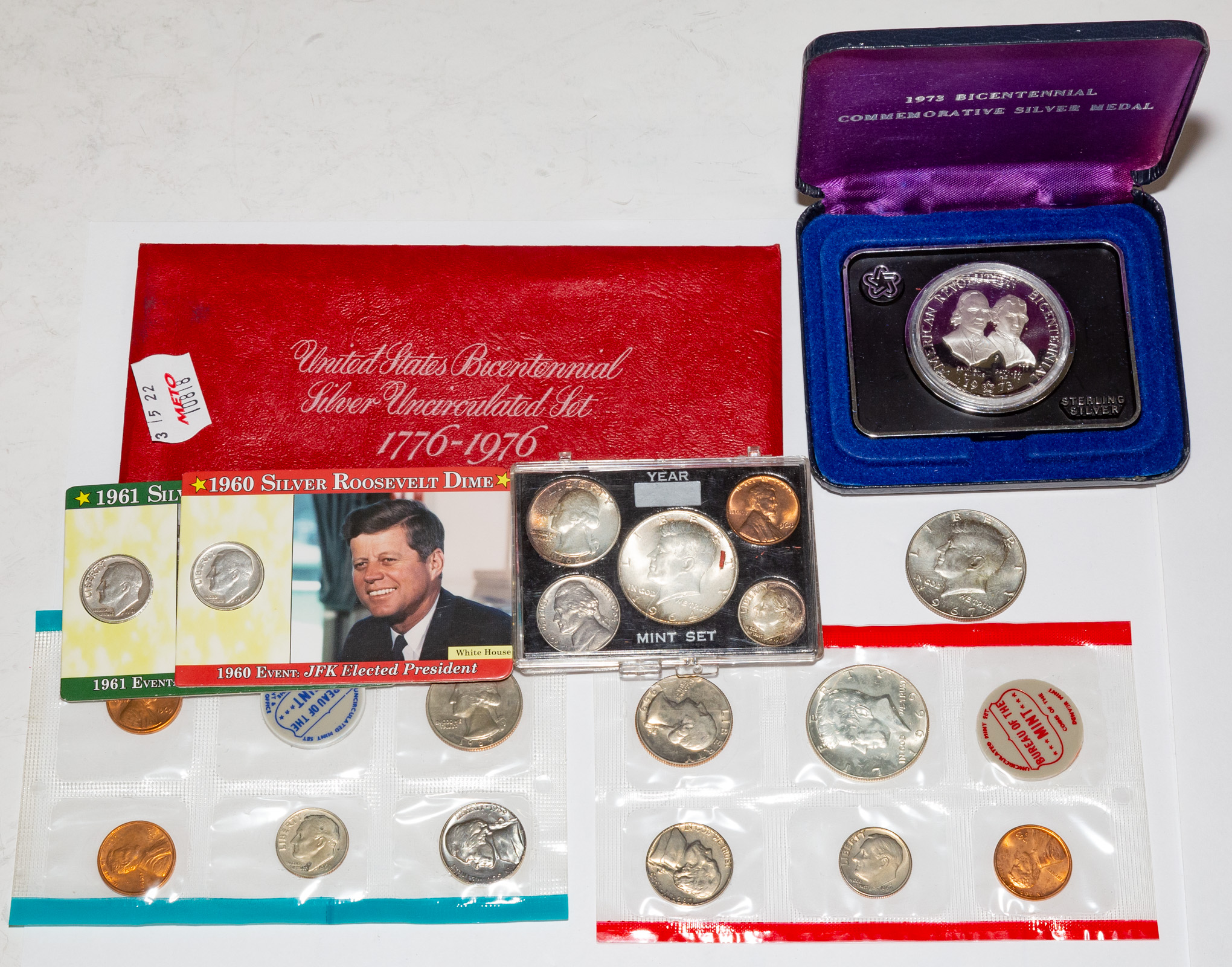 VARIOUS US SILVER COINS, INC BICENTENNIAL