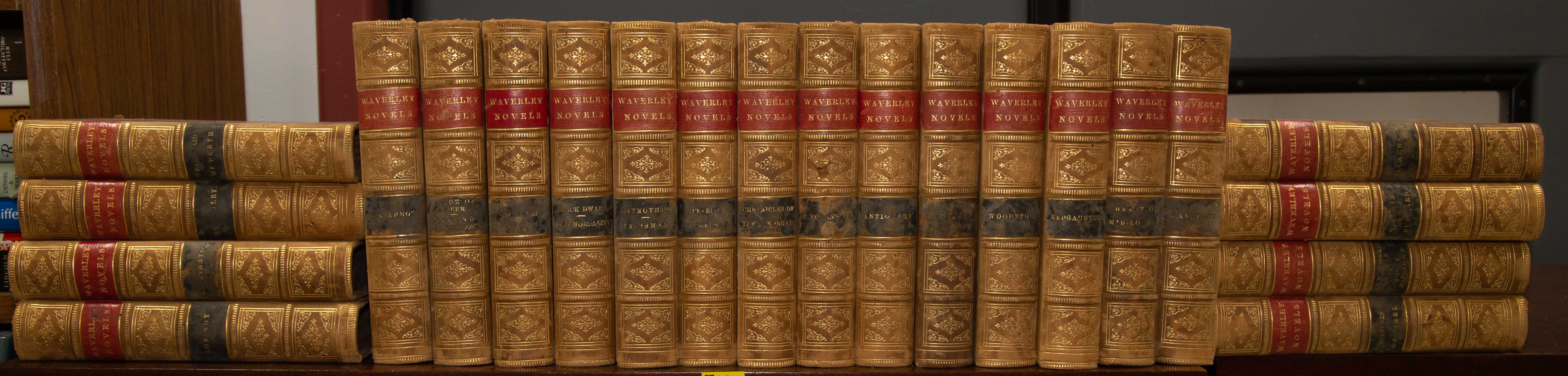 THE WAVERLY NOVELS: 22 LEATHER VOLUMES