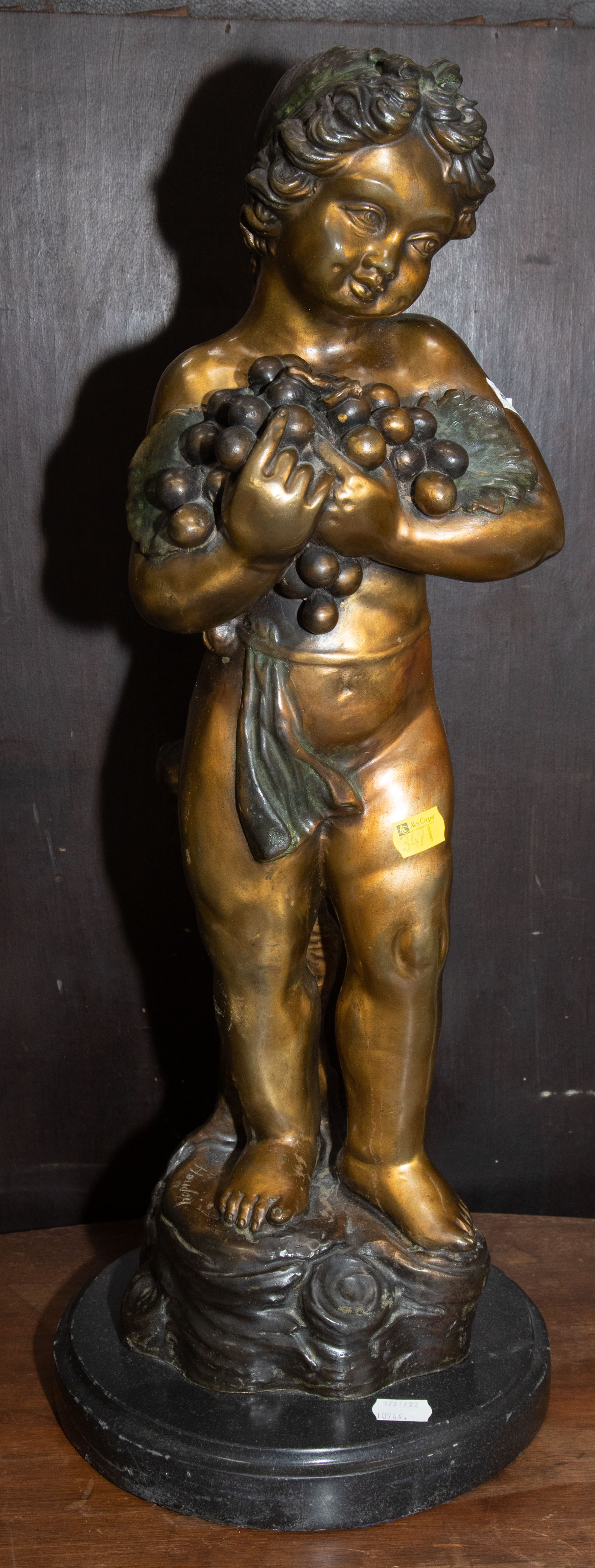 MODERN PATINATED BRONZE FIGURE OF A