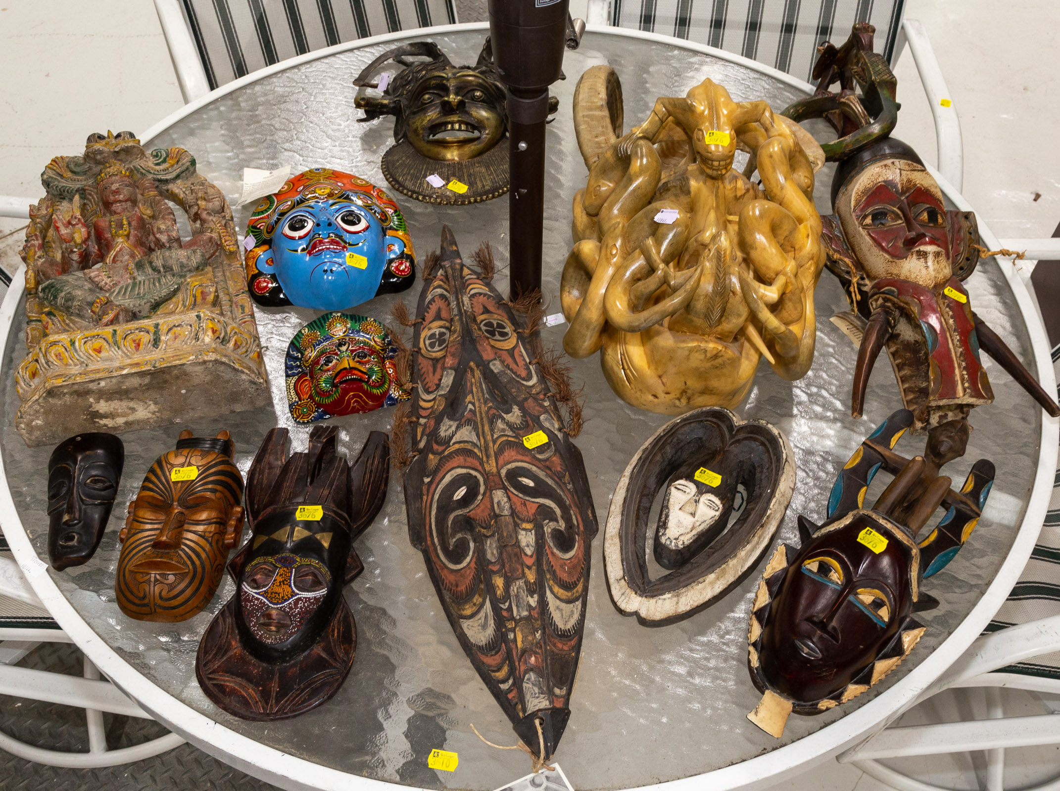 SELECTION OF INDIGENOUS MASKS &