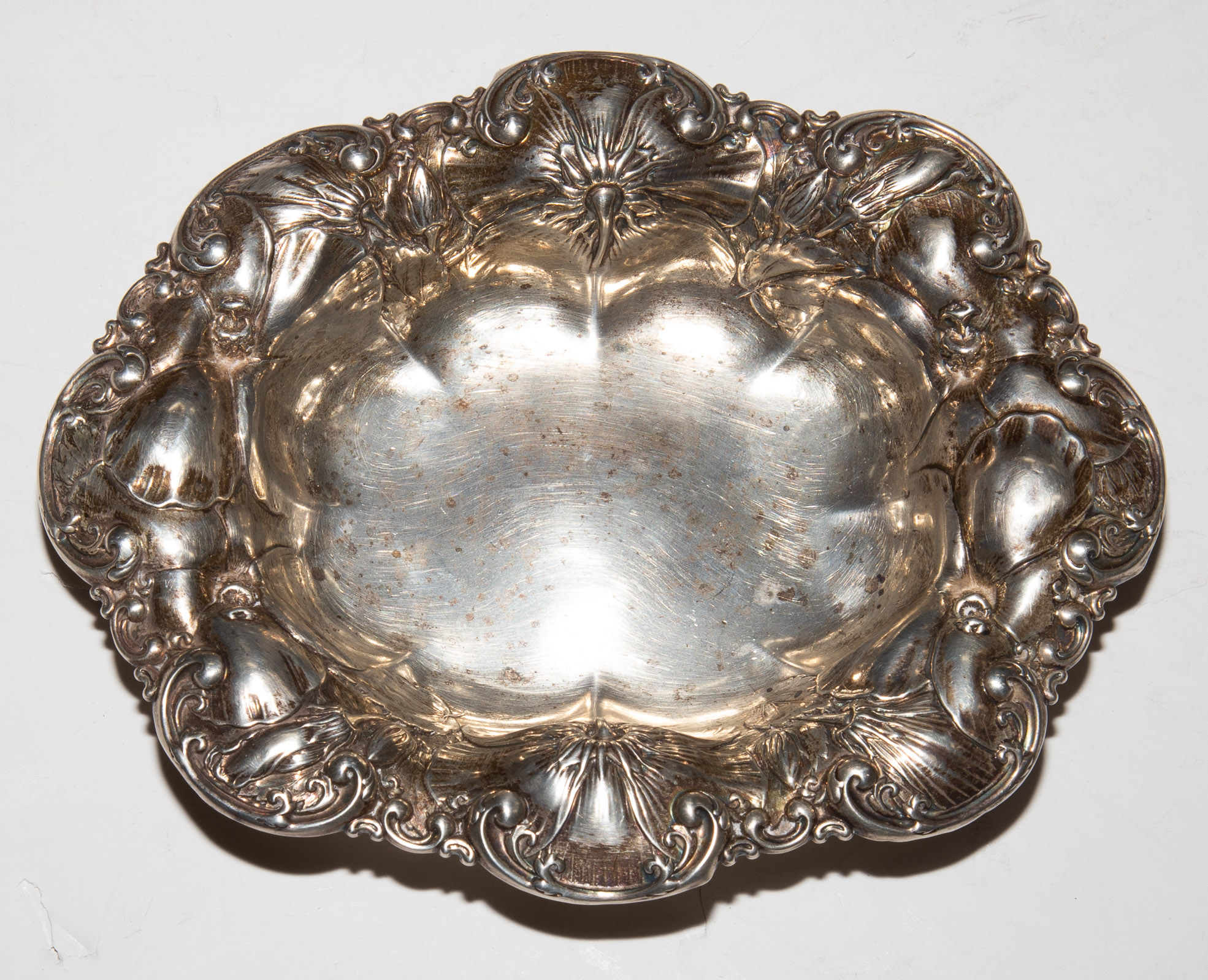 WHITING ART NOUVEAU STERLING DISH 3384b9