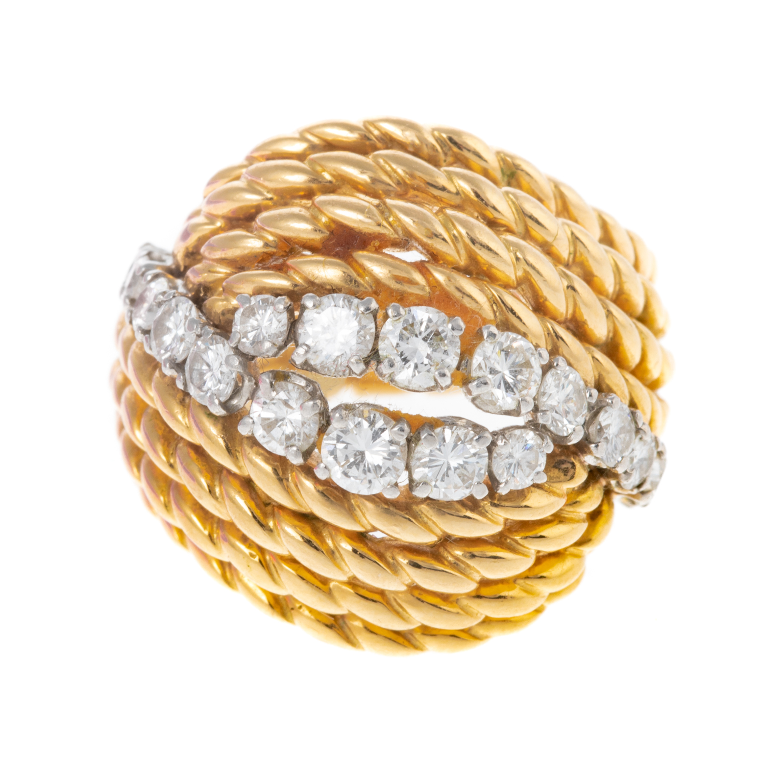 A VINTAGE FRENCH DIAMOND RING IN 338509