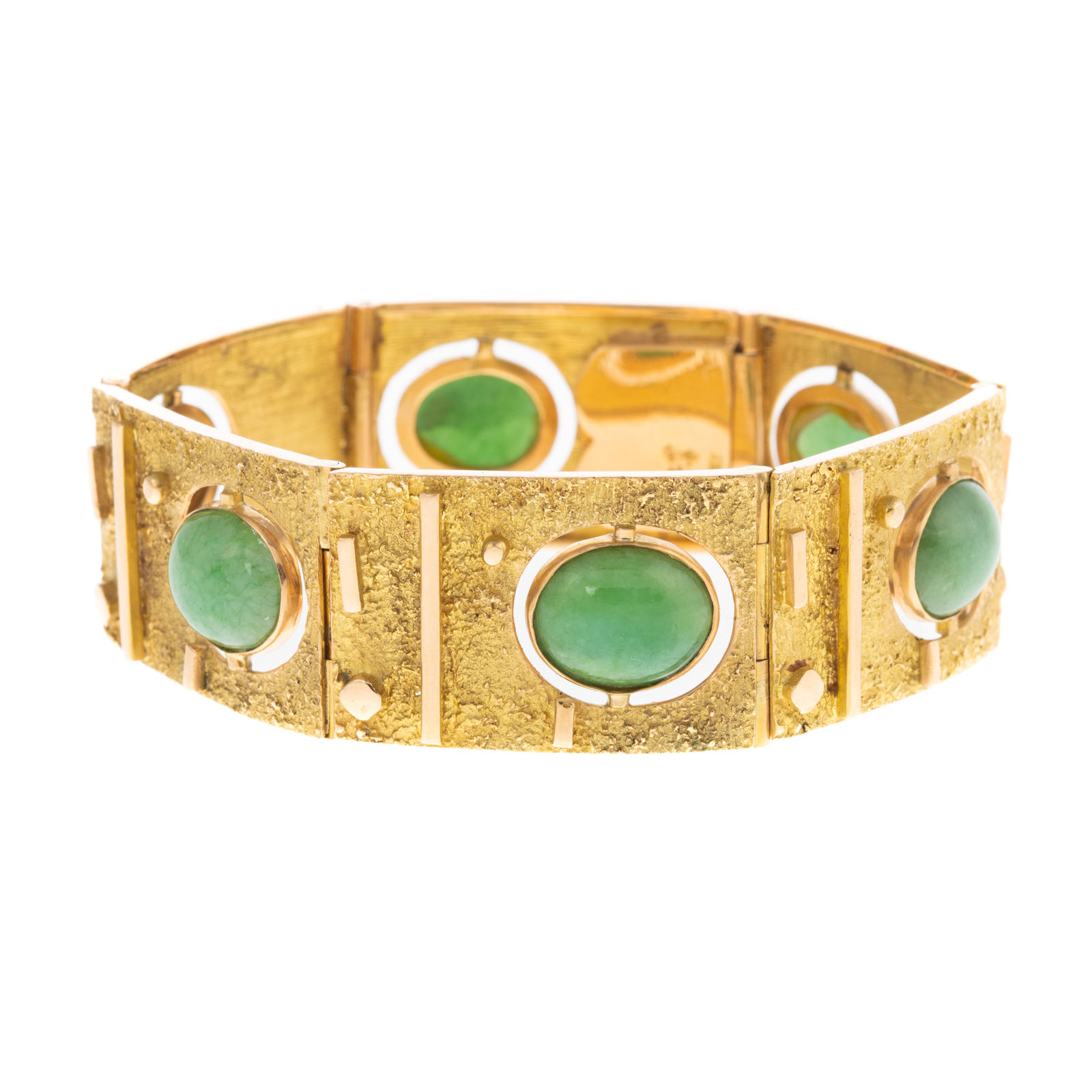 AN 18K YELLOW GOLD CONTEMPORARY 33852b