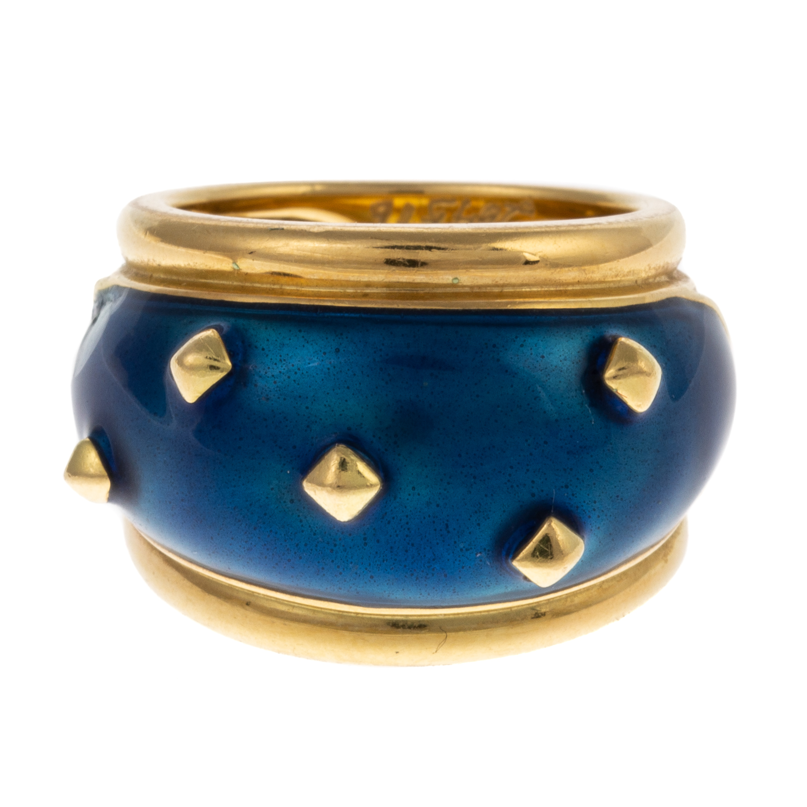 A WIDE ROYAL BLUE ENAMEL BAND IN 338562