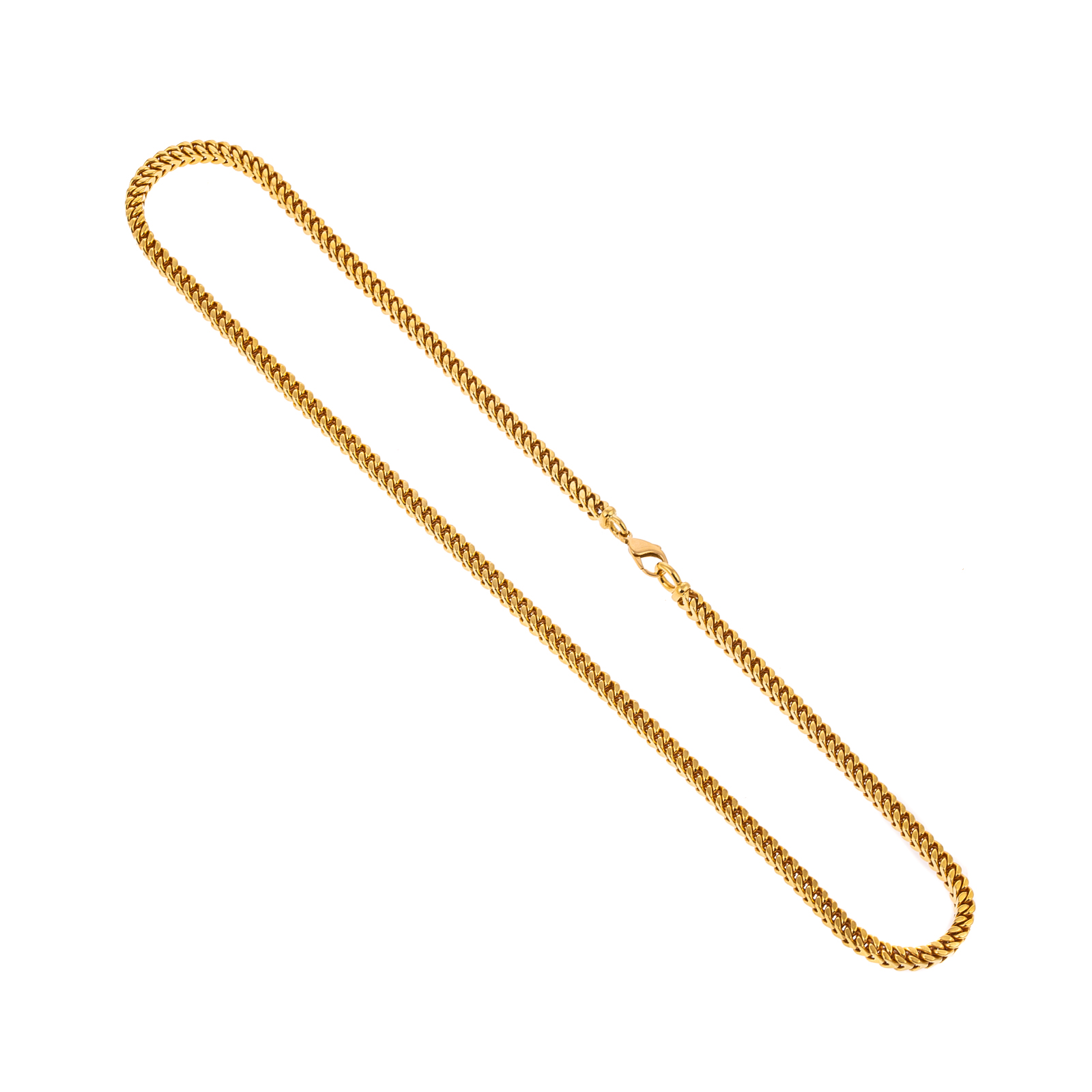 A SOLID "V" LINK NECKLACE IN 18K