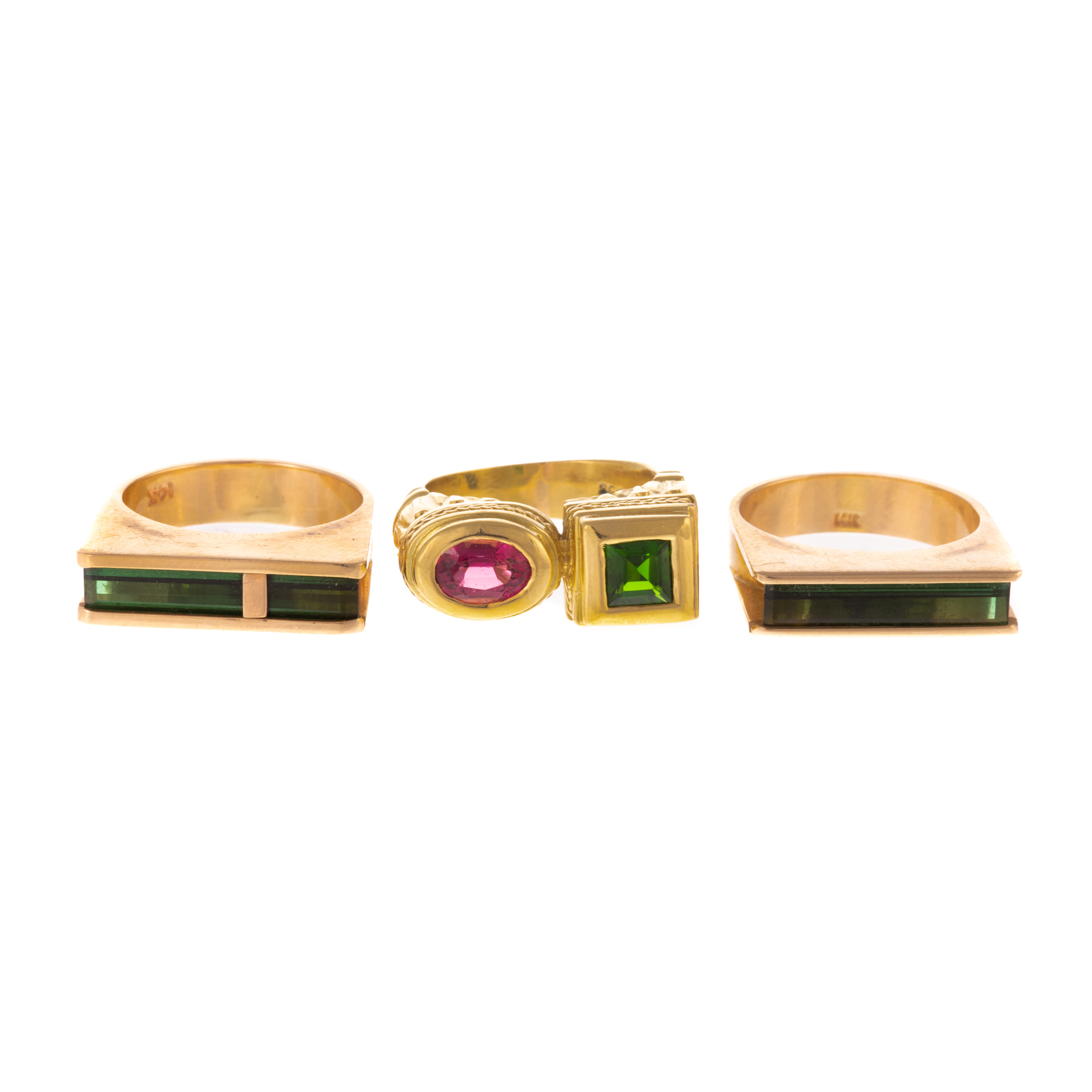A TRIO OF TOURMALINE BANDS IN 14