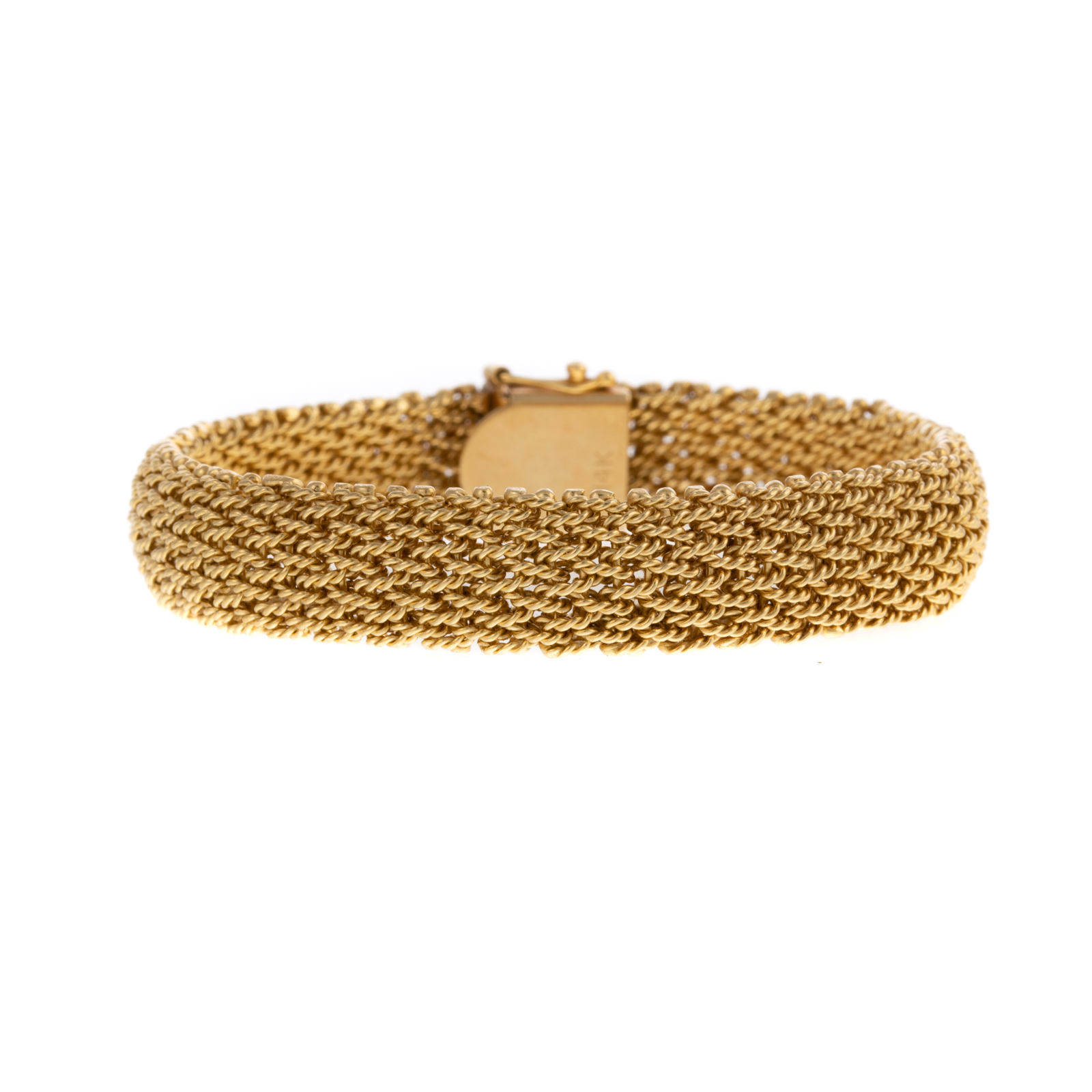 A 14K FLEXIBLE MESH BRACELET IN 14K