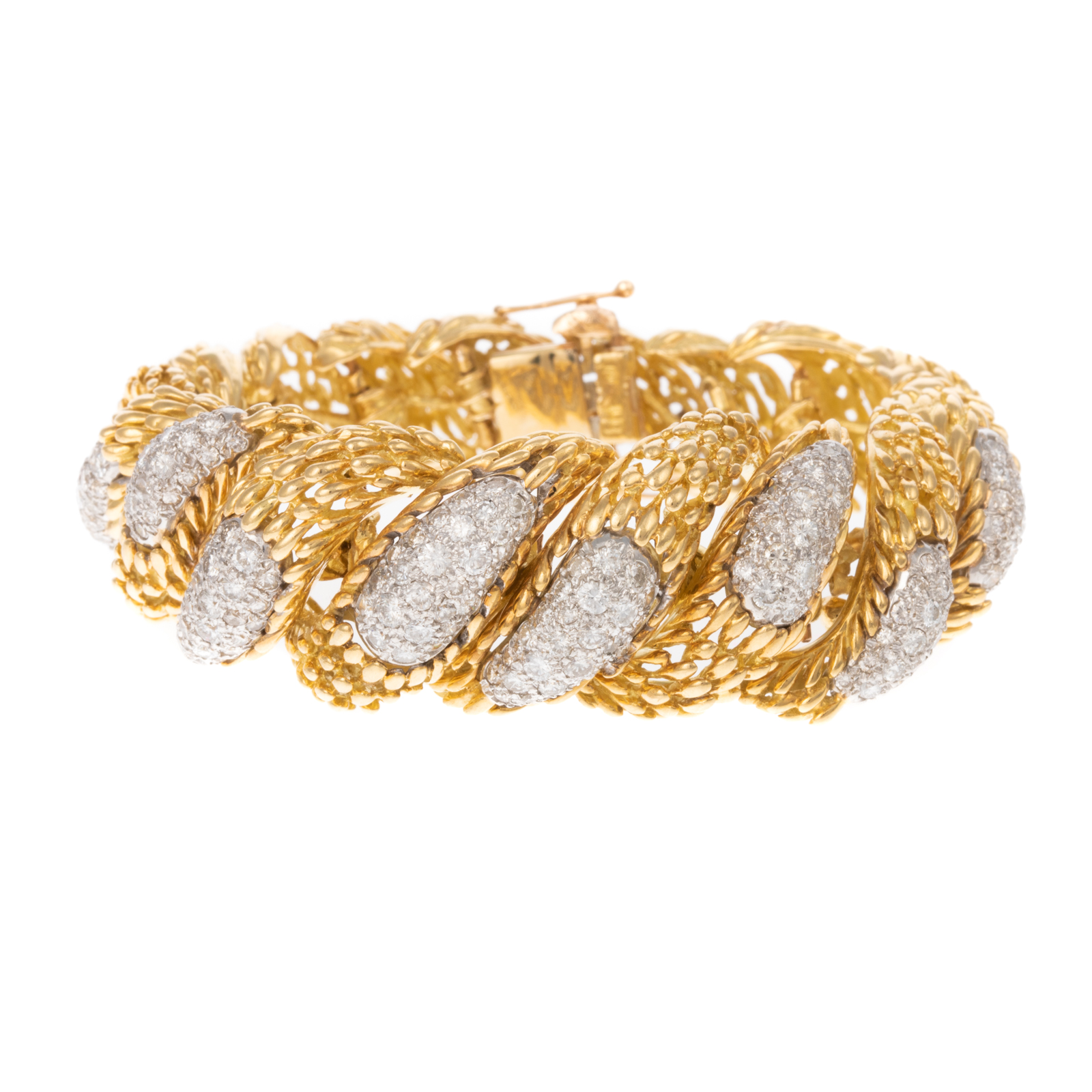 A HAMMERMAN BROS PAVE DIAMOND BRACELET 338676