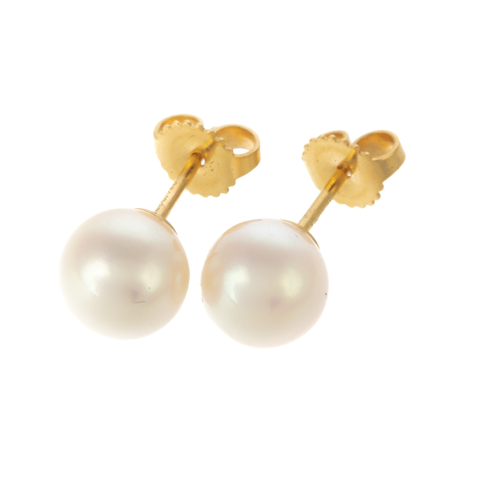 A PAIR OF TIFFANY CO 8MM PEARL 33868a