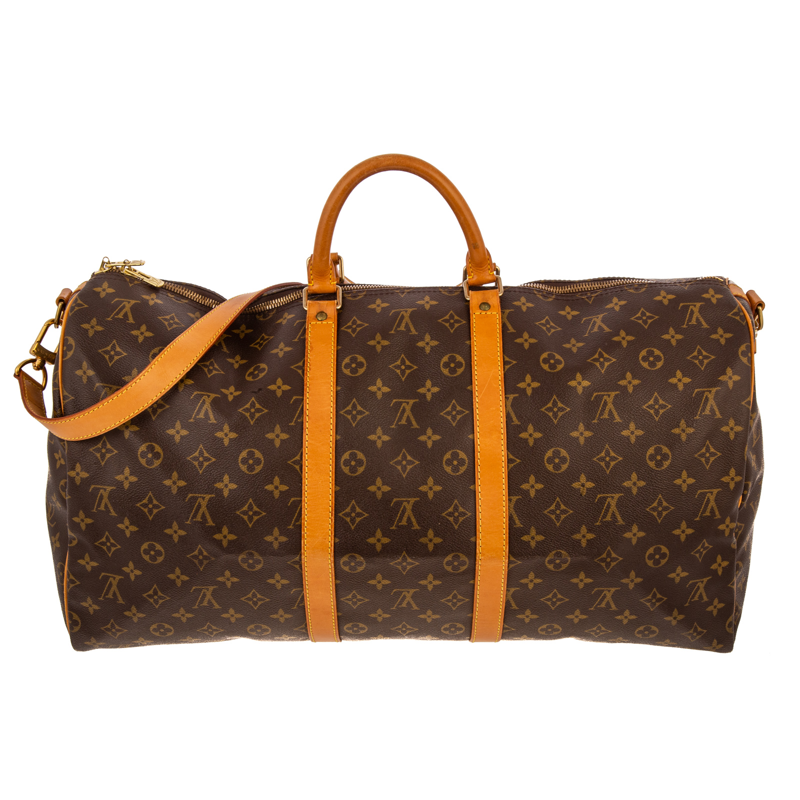 A LOUIS VUITTON MONOGRAM KEEPALL