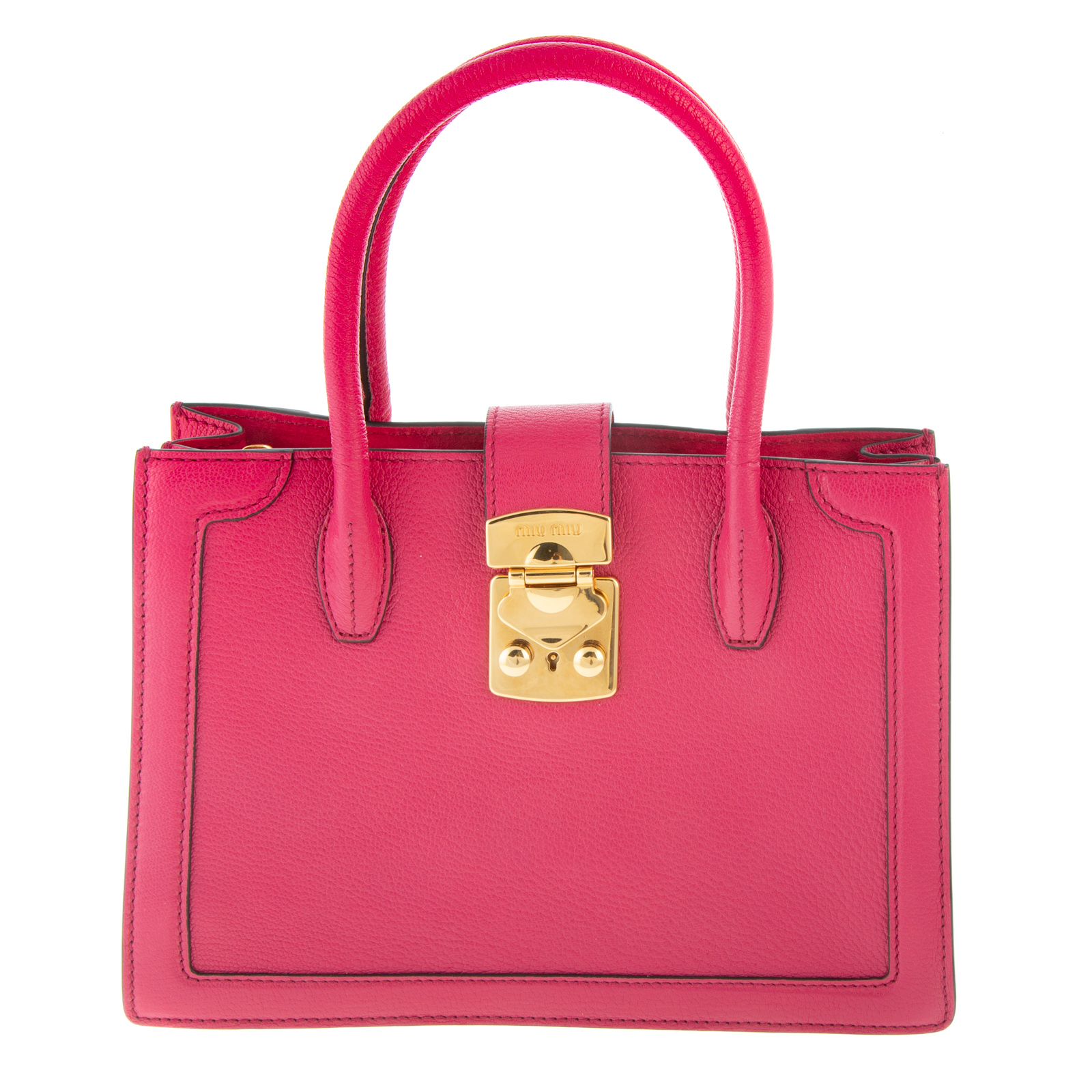 A MIU MIU CONFIDENTIAL TOTE A pink