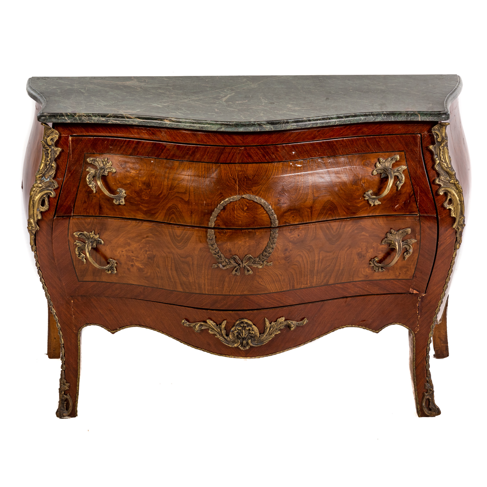 LOUIS XV STYLE MARBLE TOP BOMBE 33876f