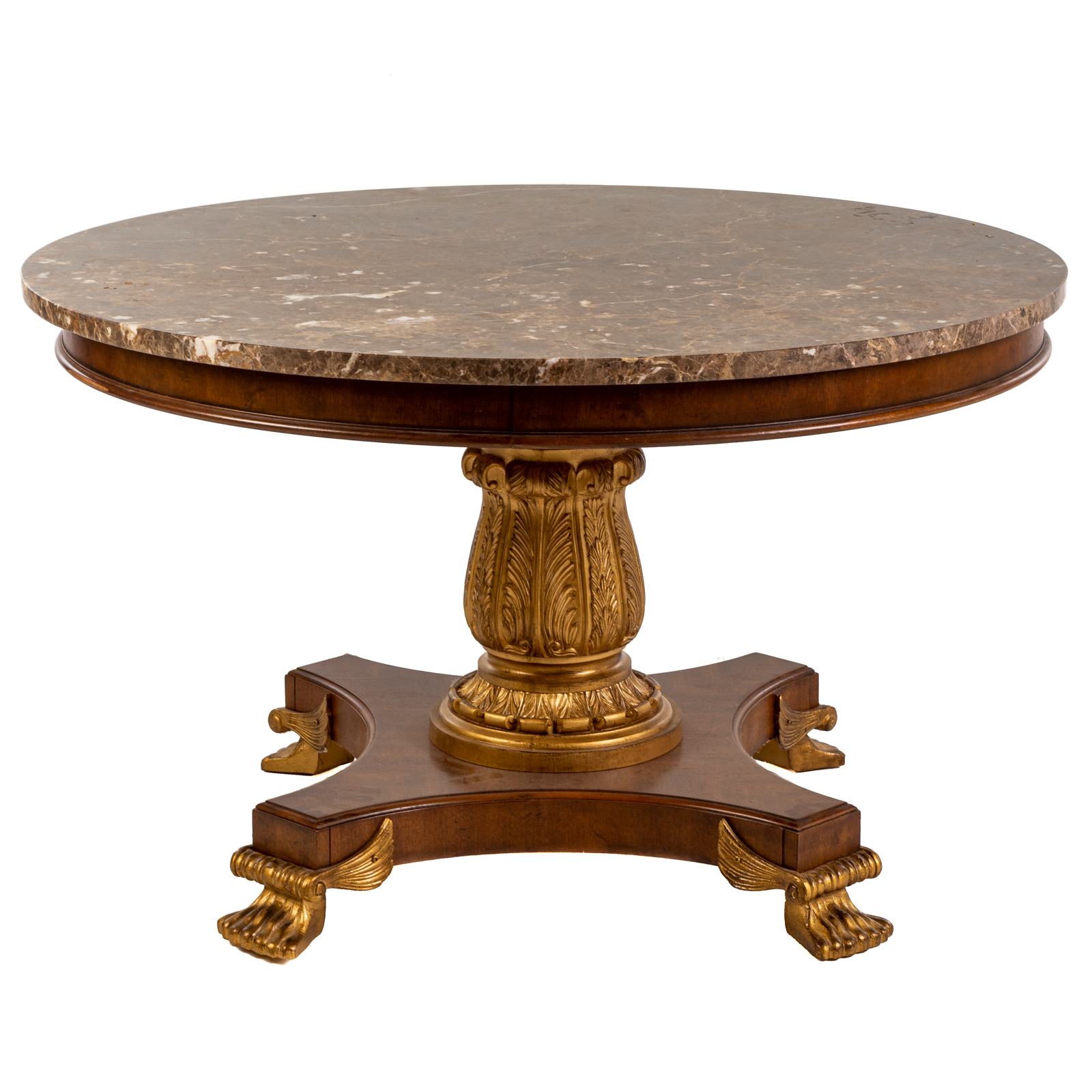 DREXEL HERITAGE ROUND MARBLE TOP