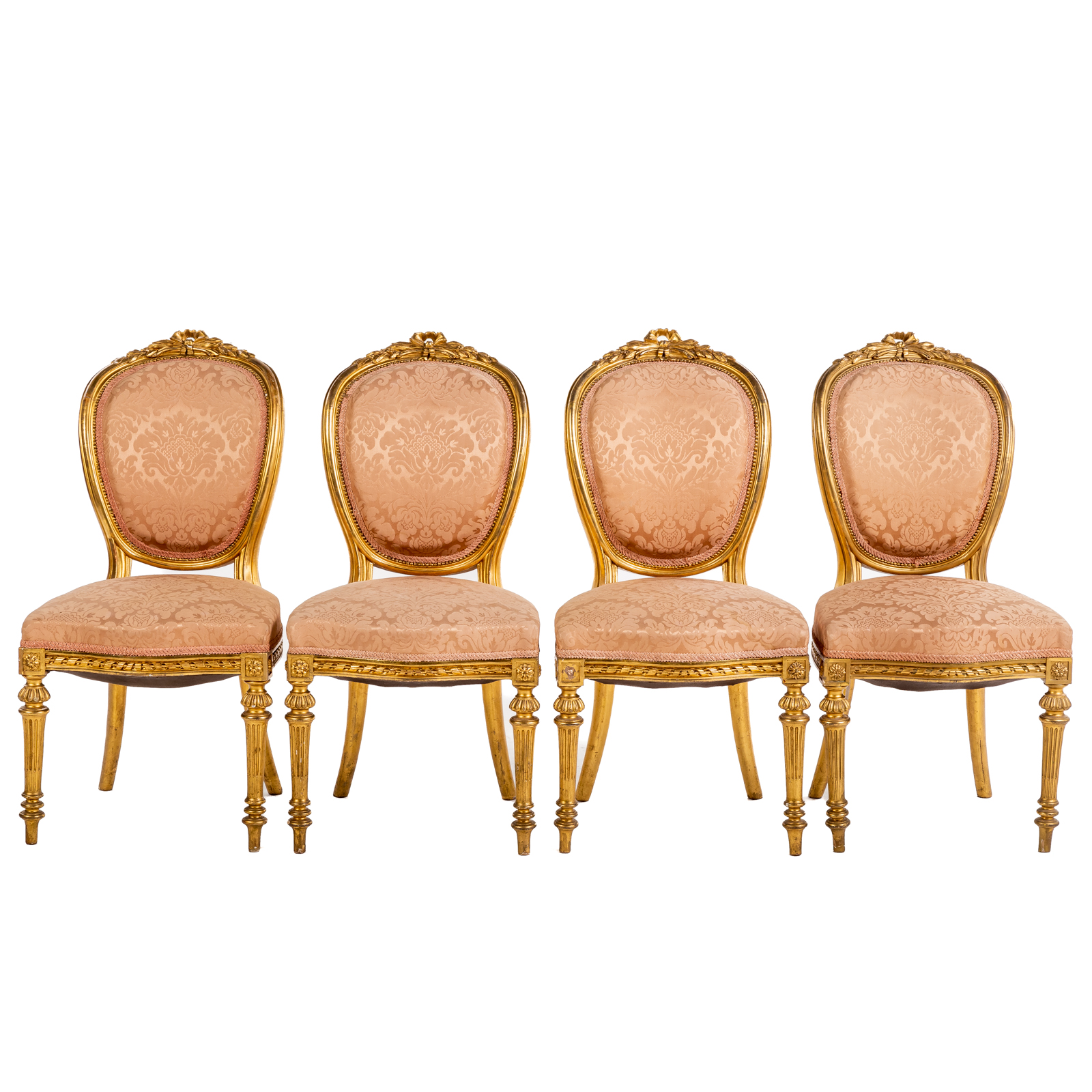 FOUR LOUIS XVI STYLE GILTWOOD CHAIRS 3387c9