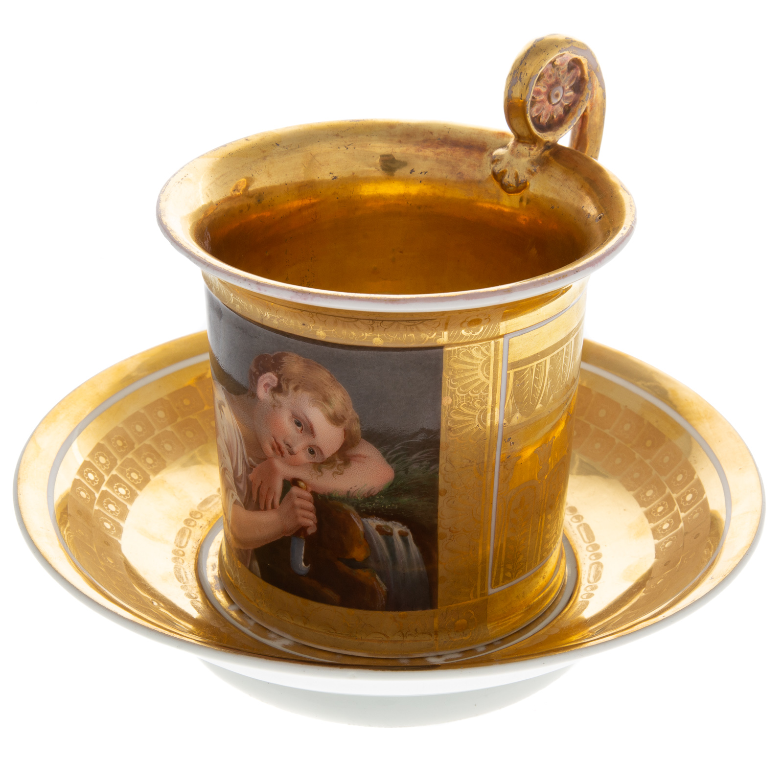 IMPERIAL RUSSIAN PORCELAIN COFFEE 33888a