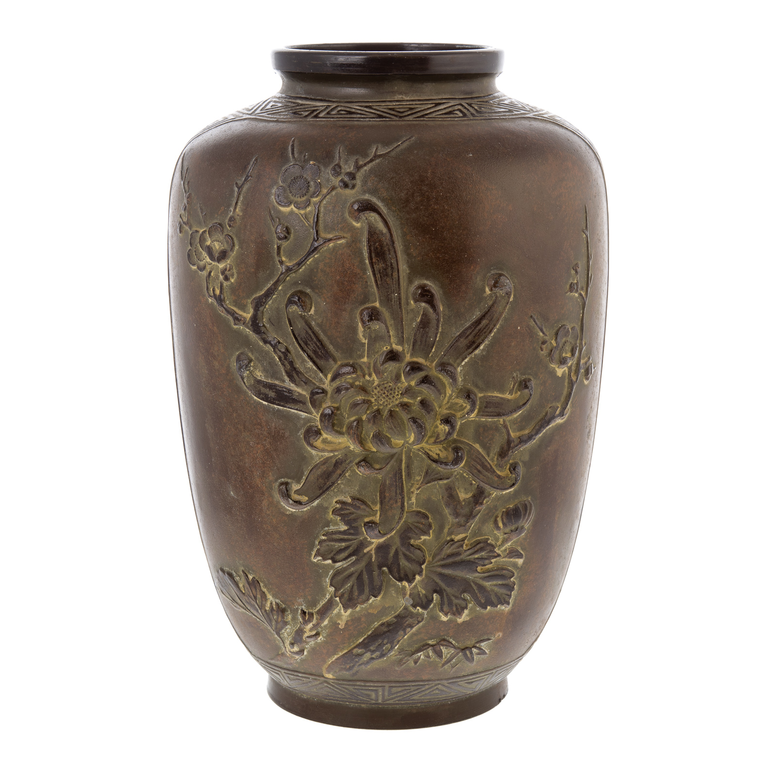 CHINESE BRONZE VASE Xianfeng Era  33889b