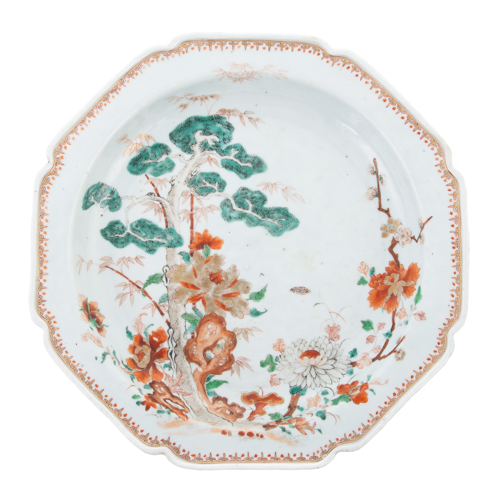 CHINESE EXPORT FAMILLE VERTE CHARGER TUREEN 33889d