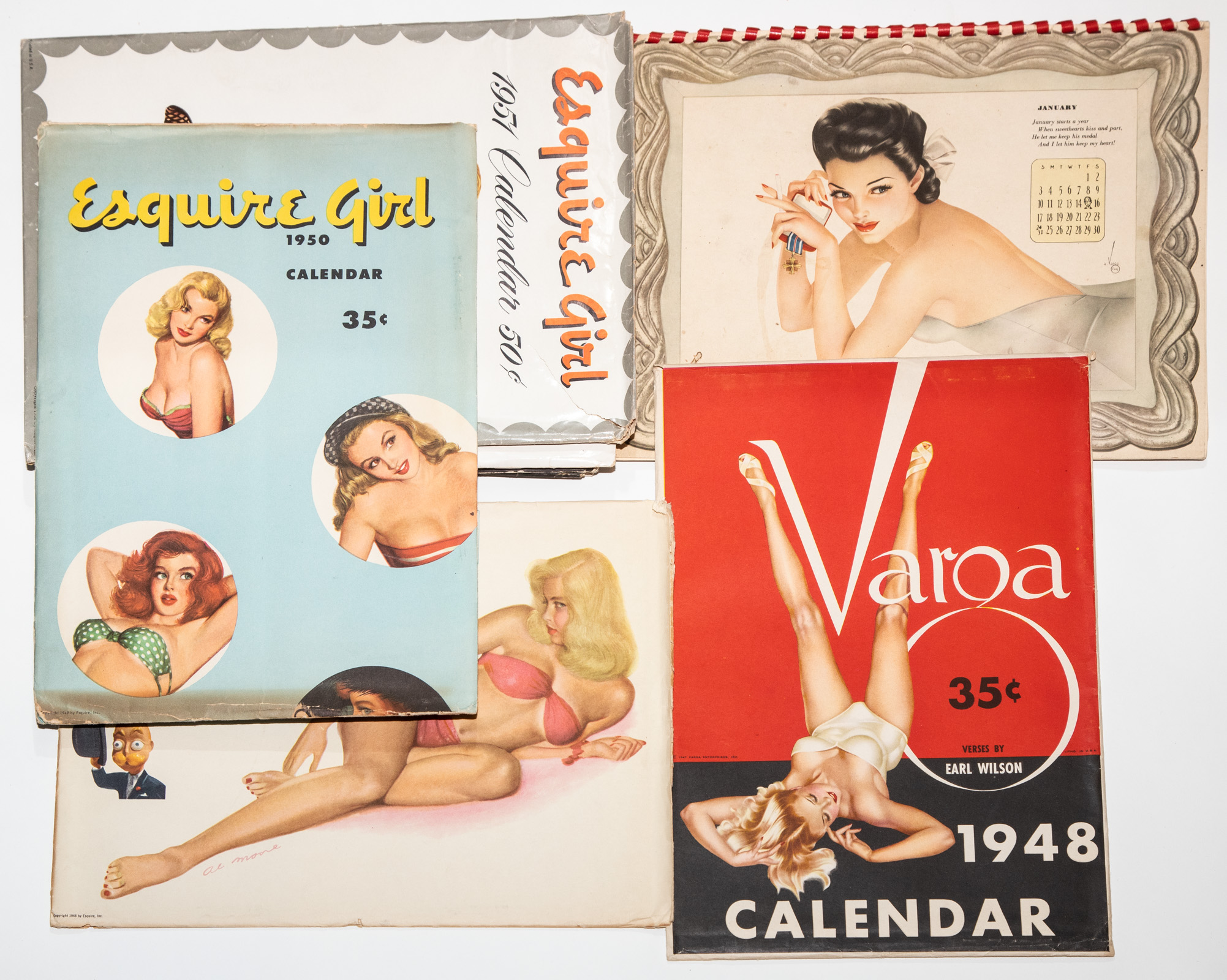 GROUP OF VARGA & ESQUIRE PINUP