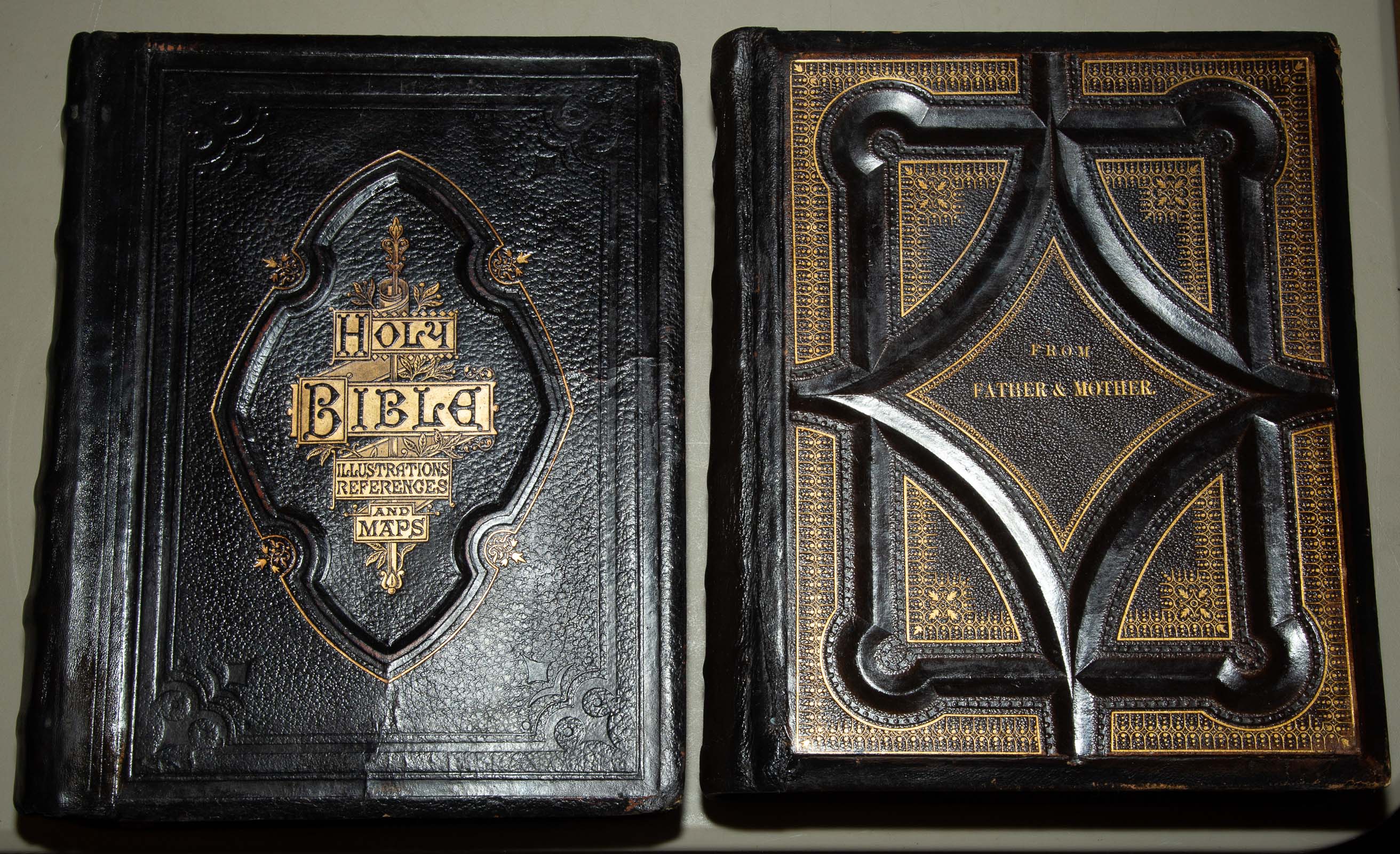 TWO FAMILY BIBLES Comprising COMPREHENSIVE 338970