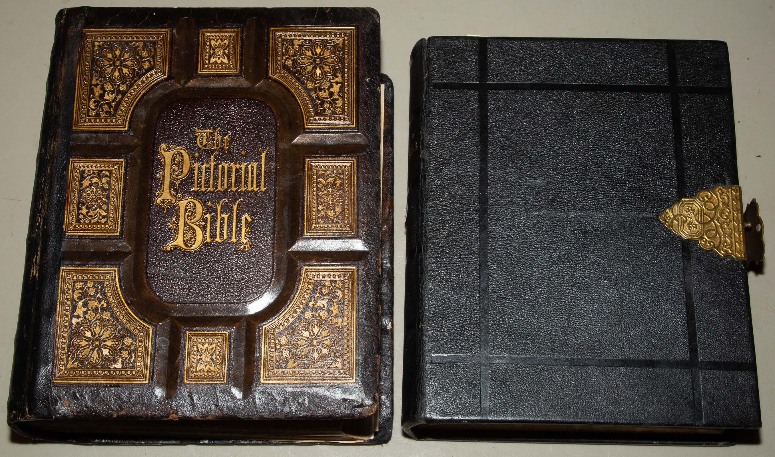 TWO FAMILY BIBLES Comprising THE