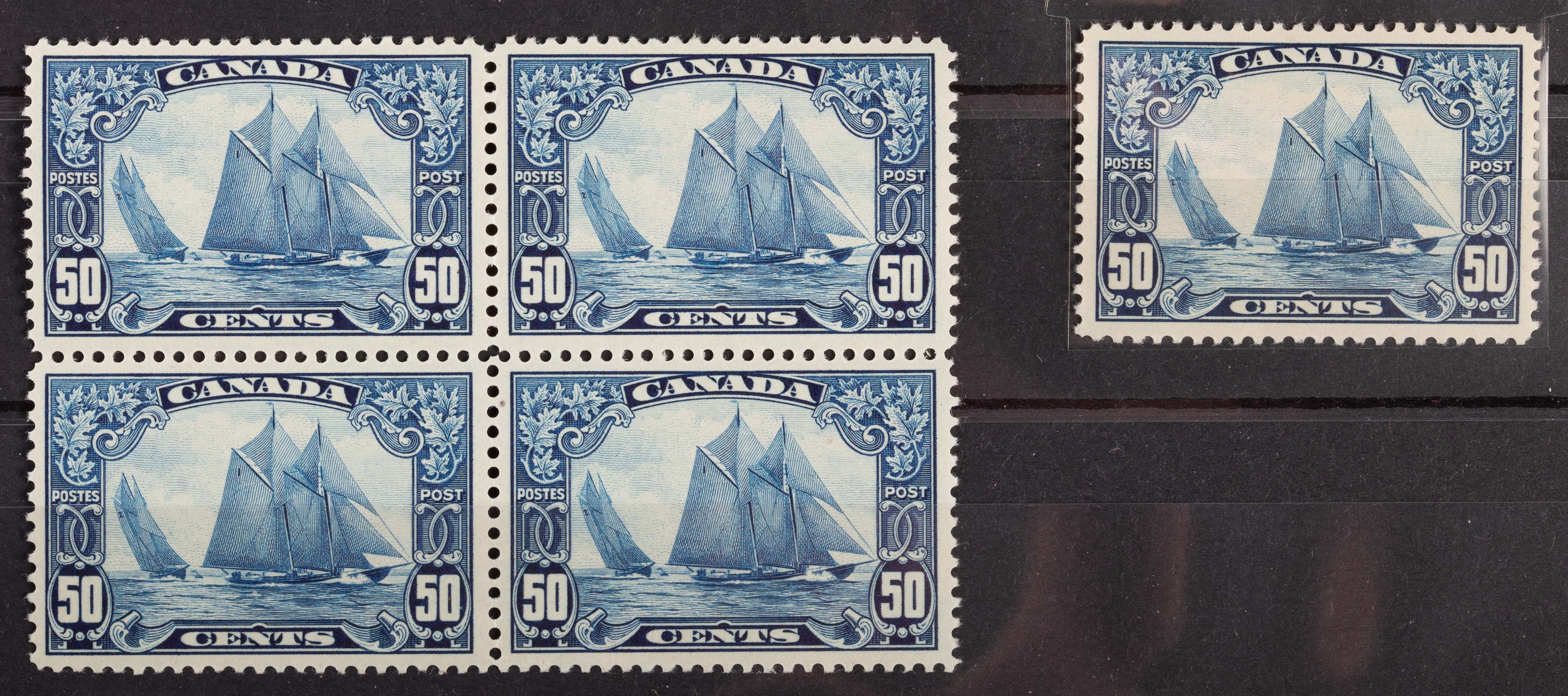 CANADA BLUENOSE POSTAGE STAMPS  338a0c