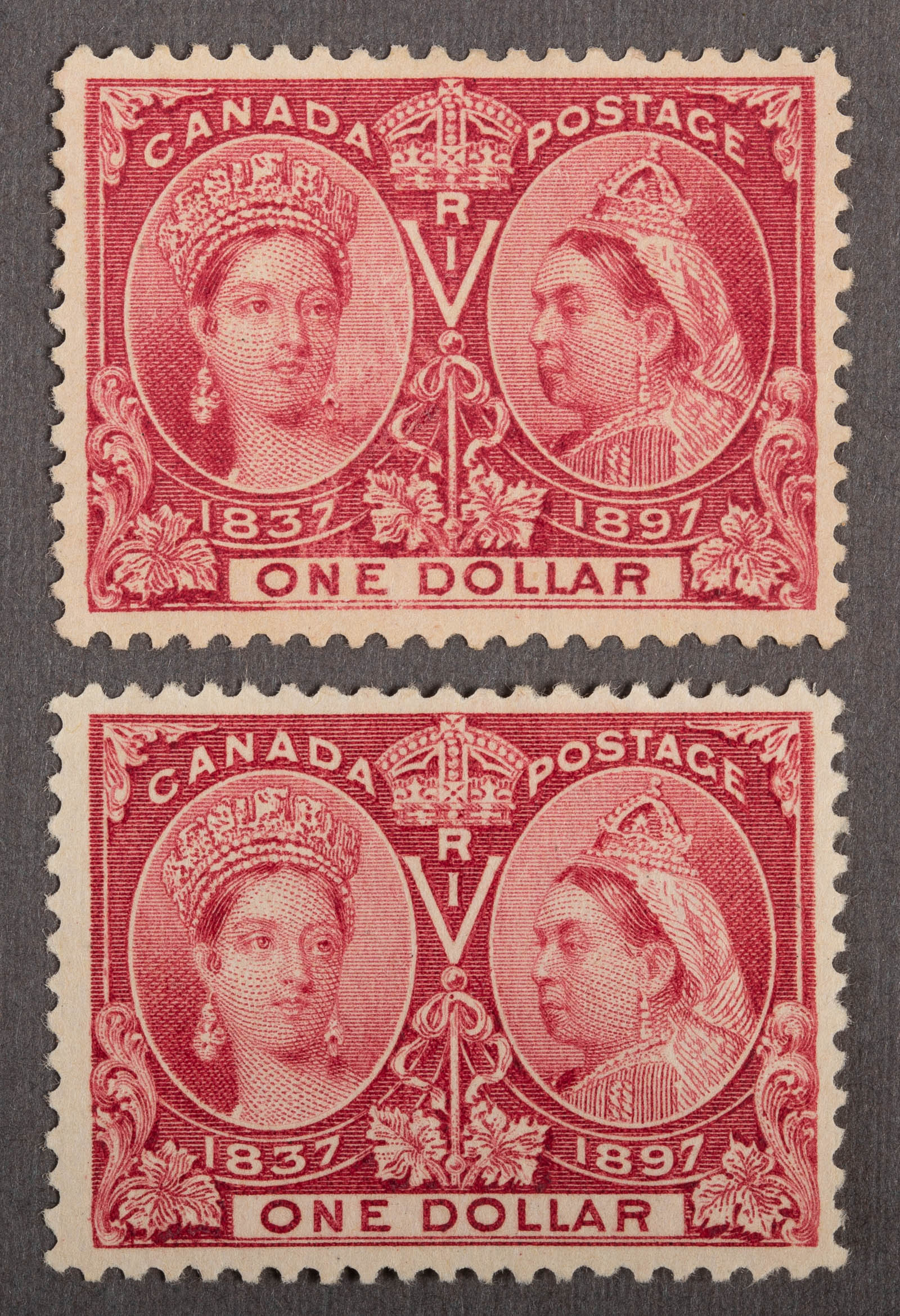 CANADA POSTAGE STAMPS: TWO EXAMPLES