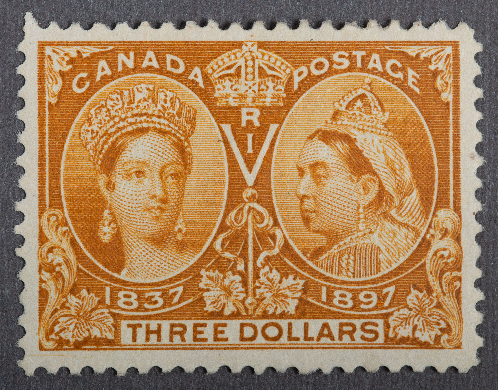 CANADA $3. POSTAGE STAMP, 1897 (Scott