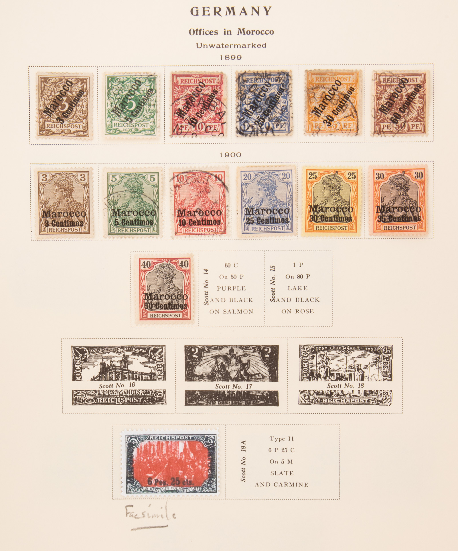 GERMAN STAMPS FOR MOROCCO TURKISH 338a22