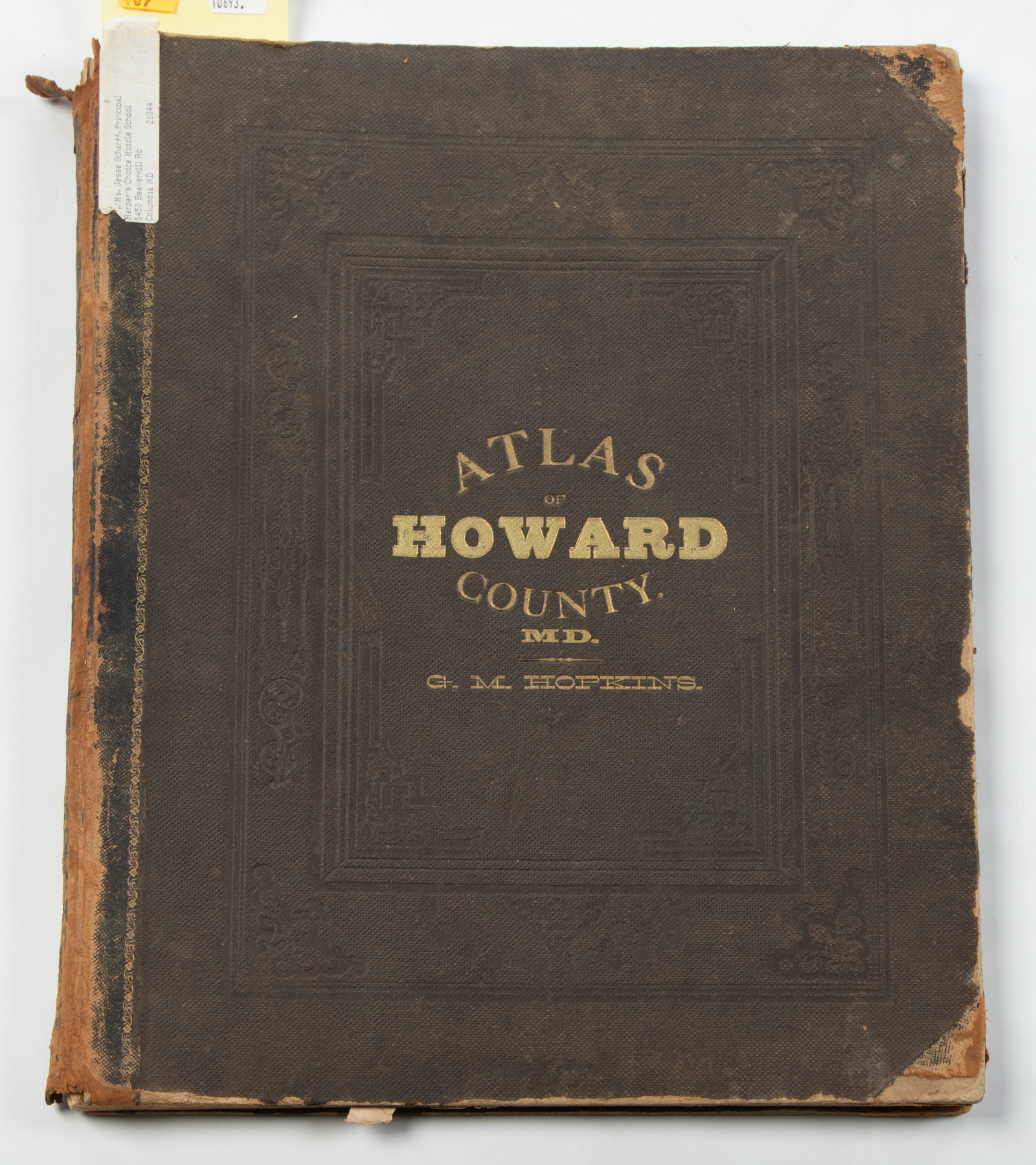 HOPKINS ATLAS OF HOWARD COUNTY  338a46