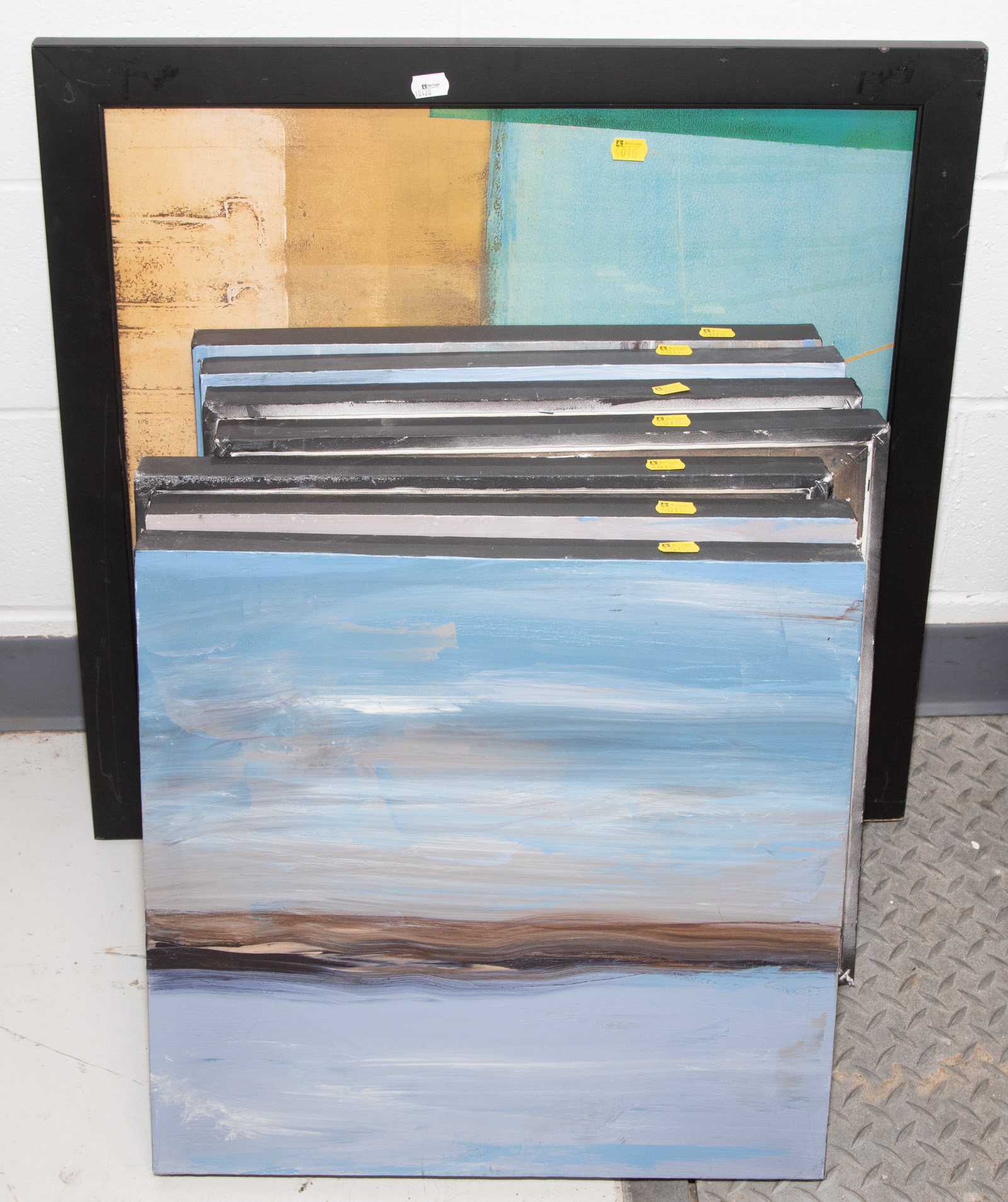 EIGHT FRAMED & UNFRAMED ARTWORKS