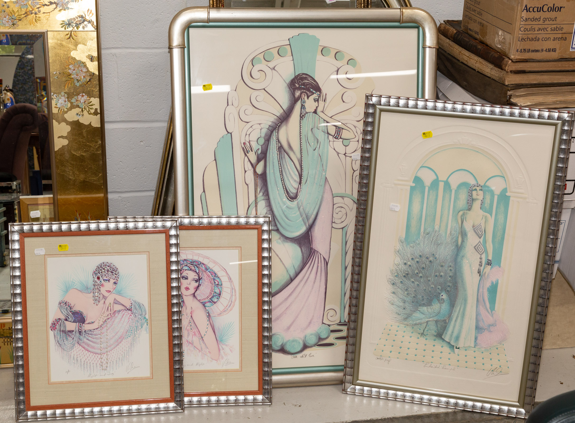 FOUR FRAMED & SIGN MARY VICKERS