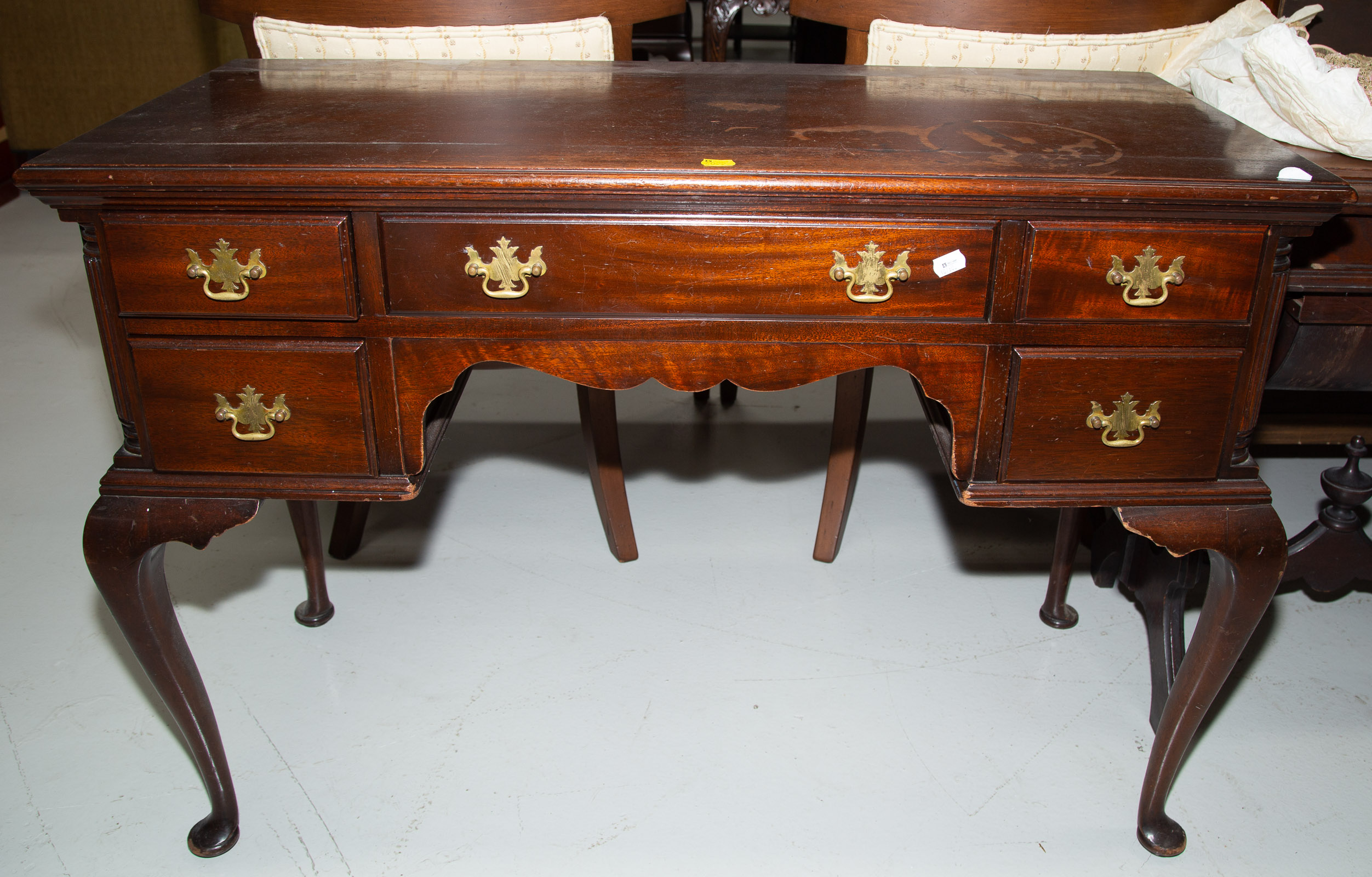 QUEEN ANNE STYLE MAHOGANY LOWBOY