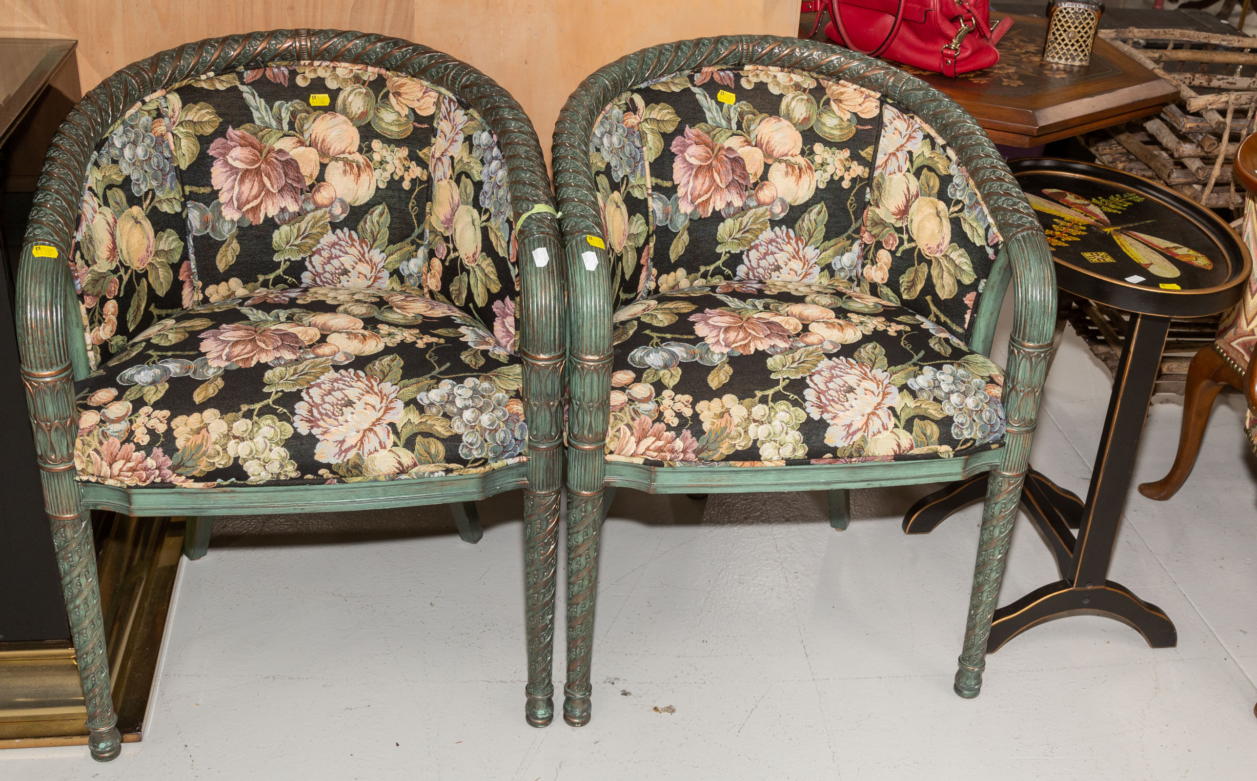A PAIR OF NEOCLASSICAL ARM CHAIRS  338ad4