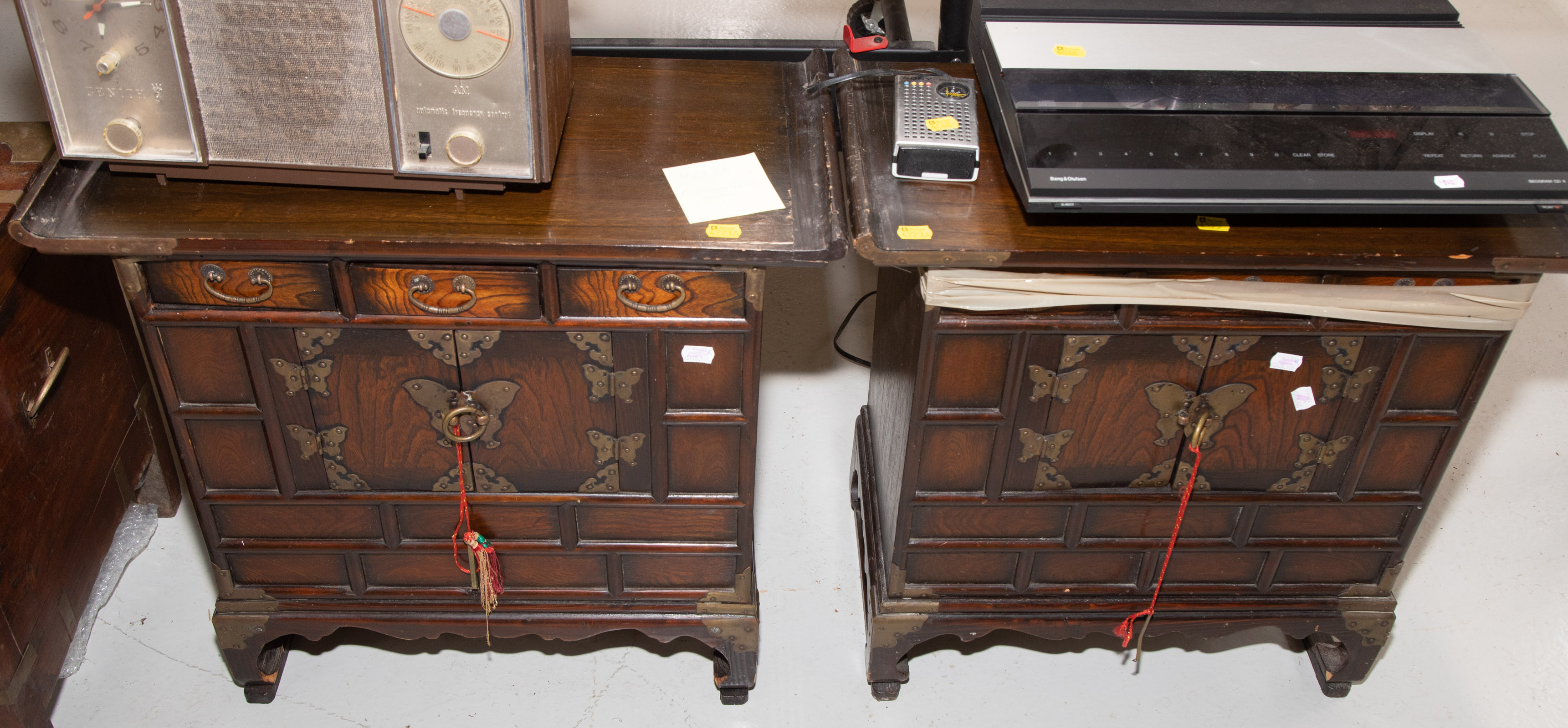 A PAIR OF CHINESE ELM CABINETS