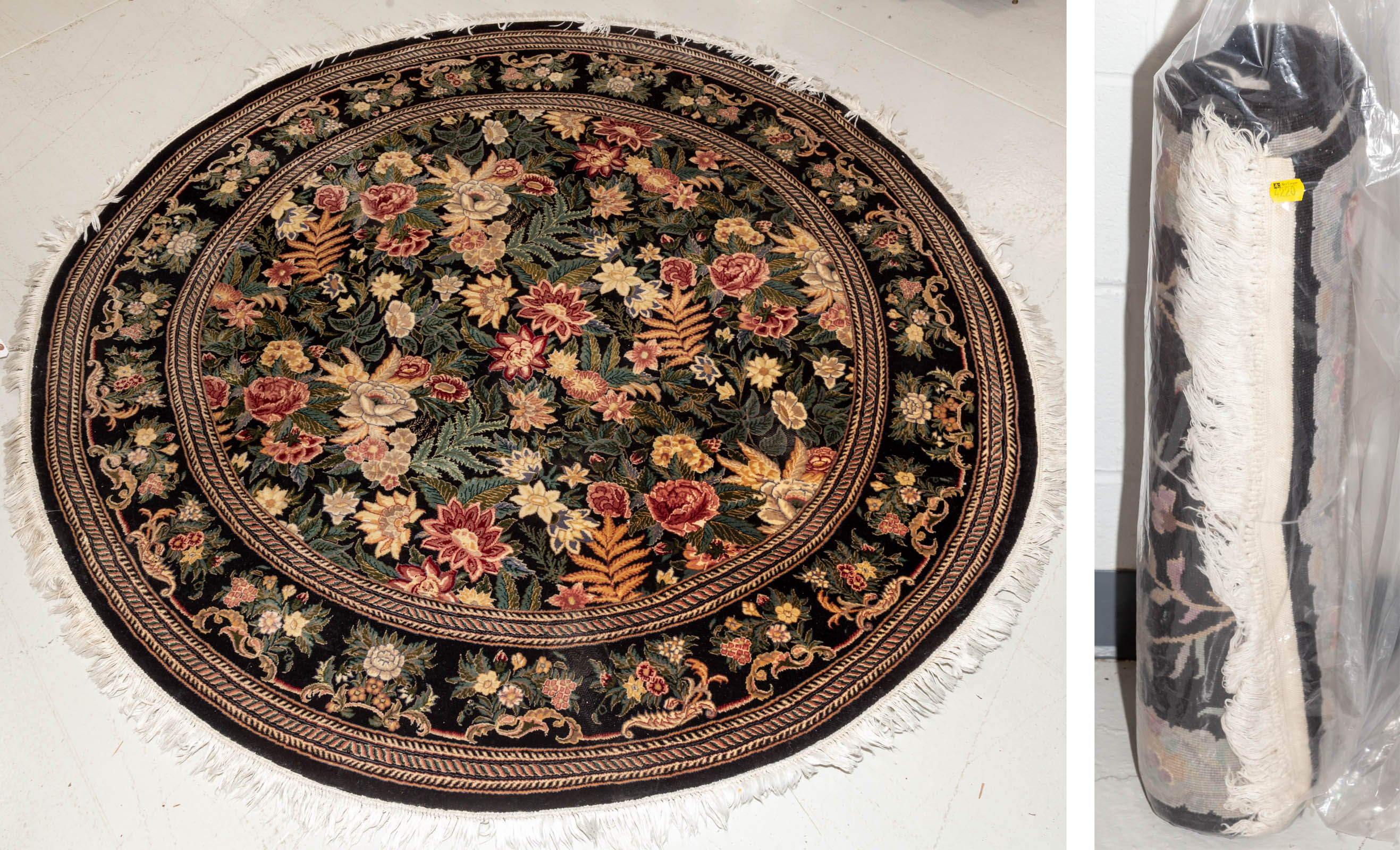 TWO MODERN RUGS .