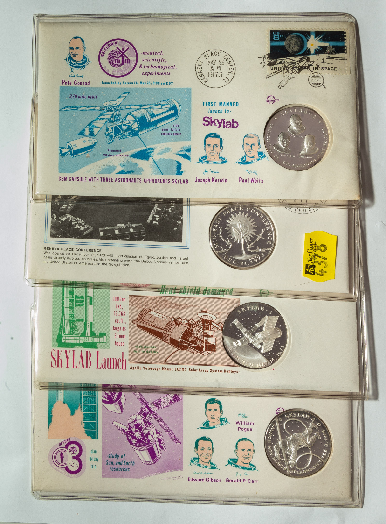 FOUR FIRST DAY COVERS WITH 999 338bc6