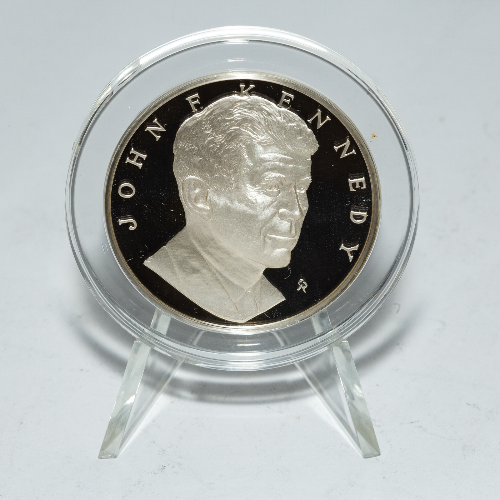 STERLING SILVER JFK MEDAL BY FRANKLIN