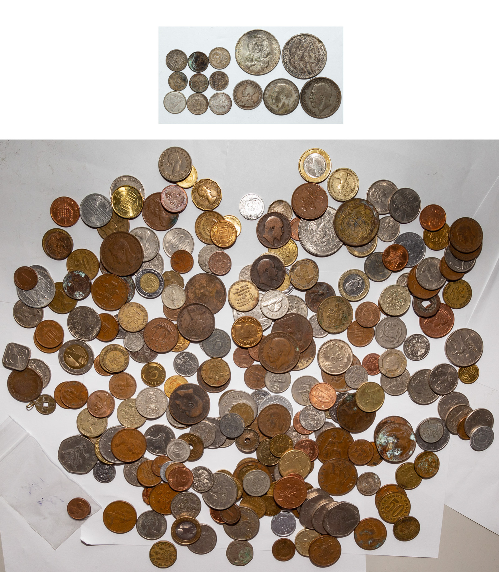 SEVERAL HUNDRED WORLD COINS WITH 338bec
