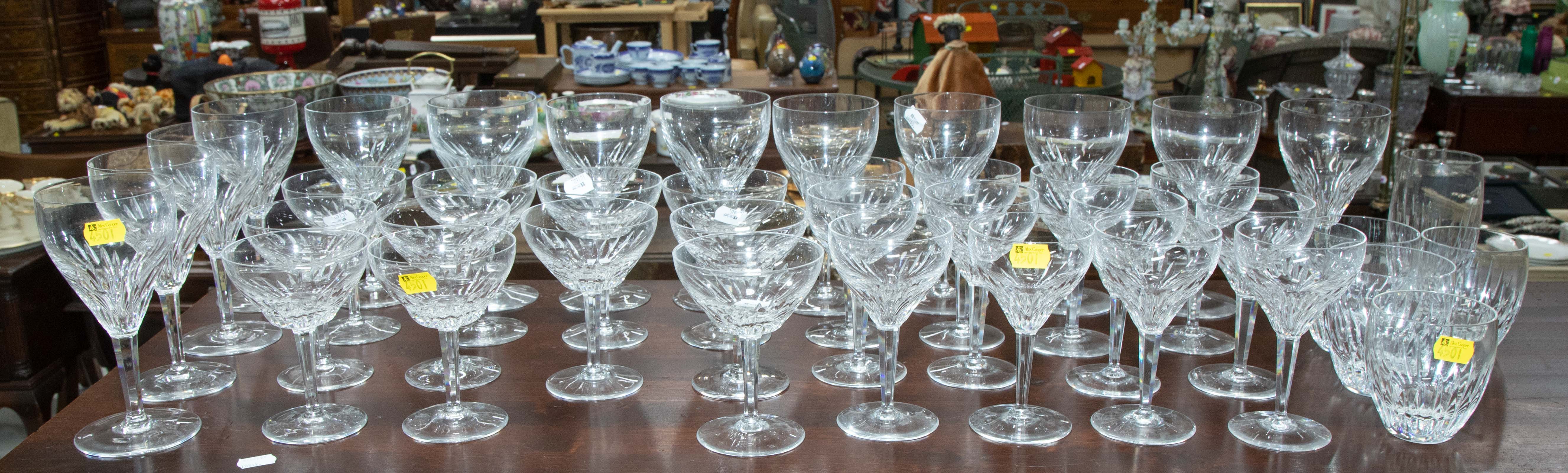 LARGE GROUP OF QUALITY STEMWARE .