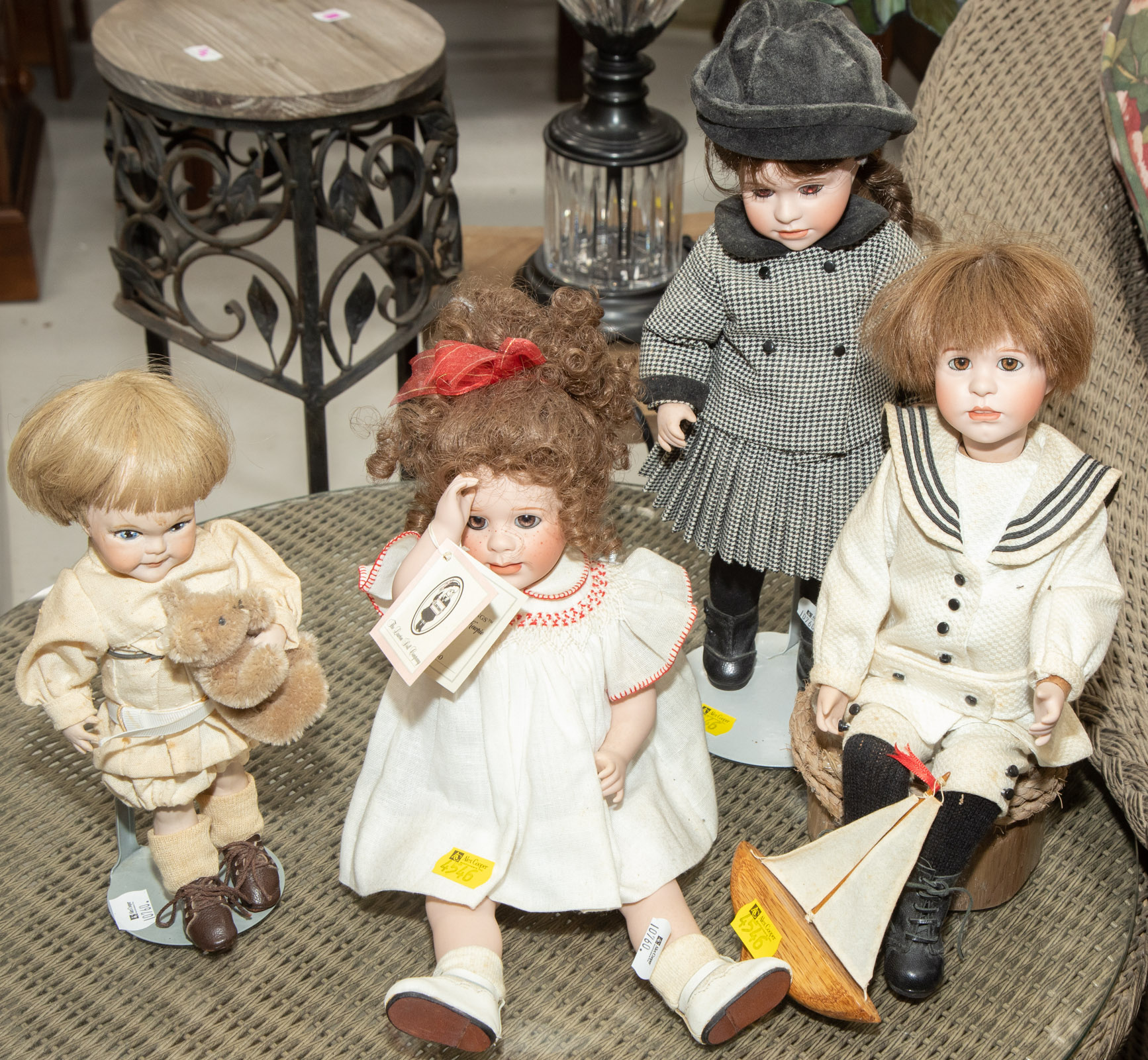 FOUR COLLECTIBLE DOLLS Includes Lawton